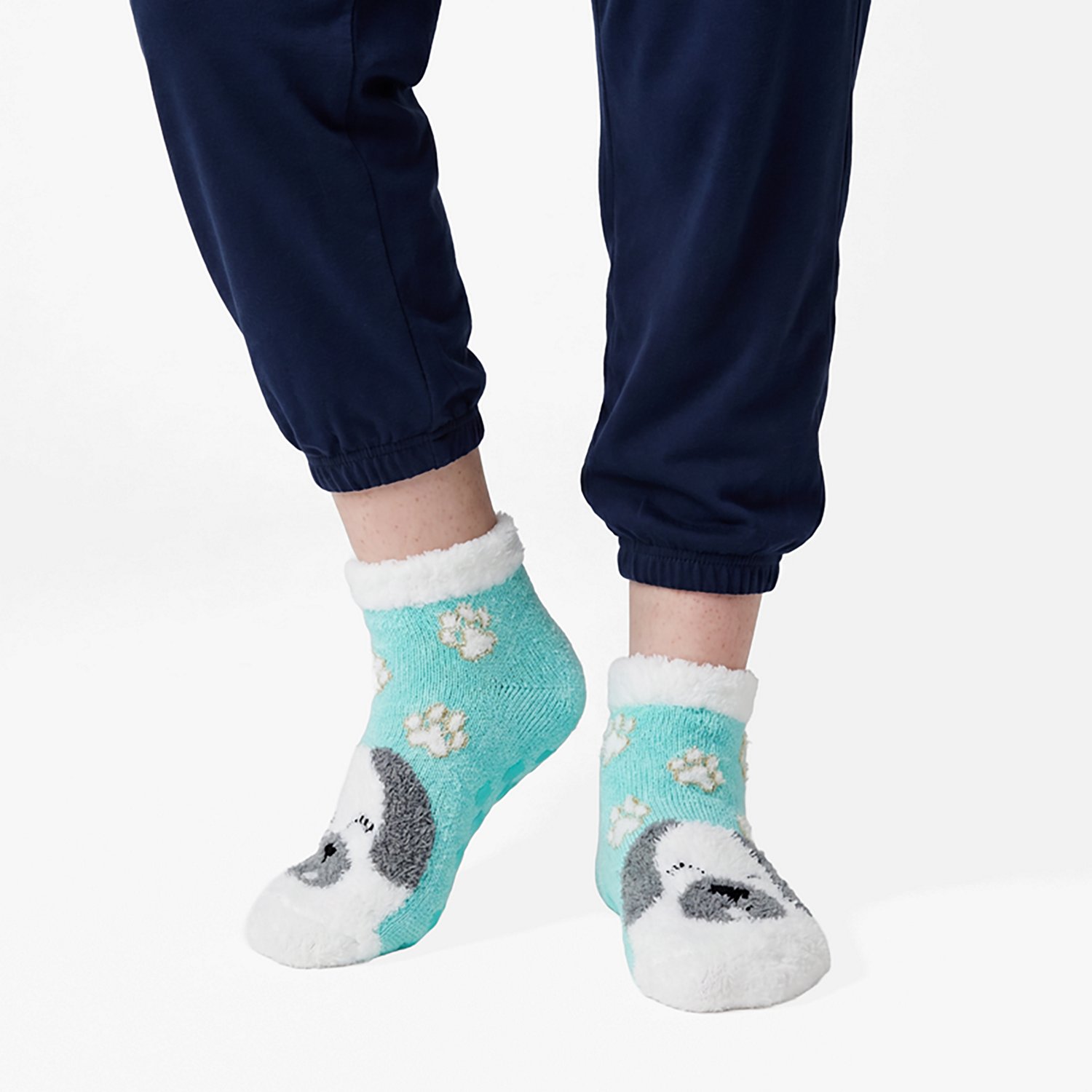 Magellan Outdoors Girls' Pup & Paws Lodge Low-Cut Socks