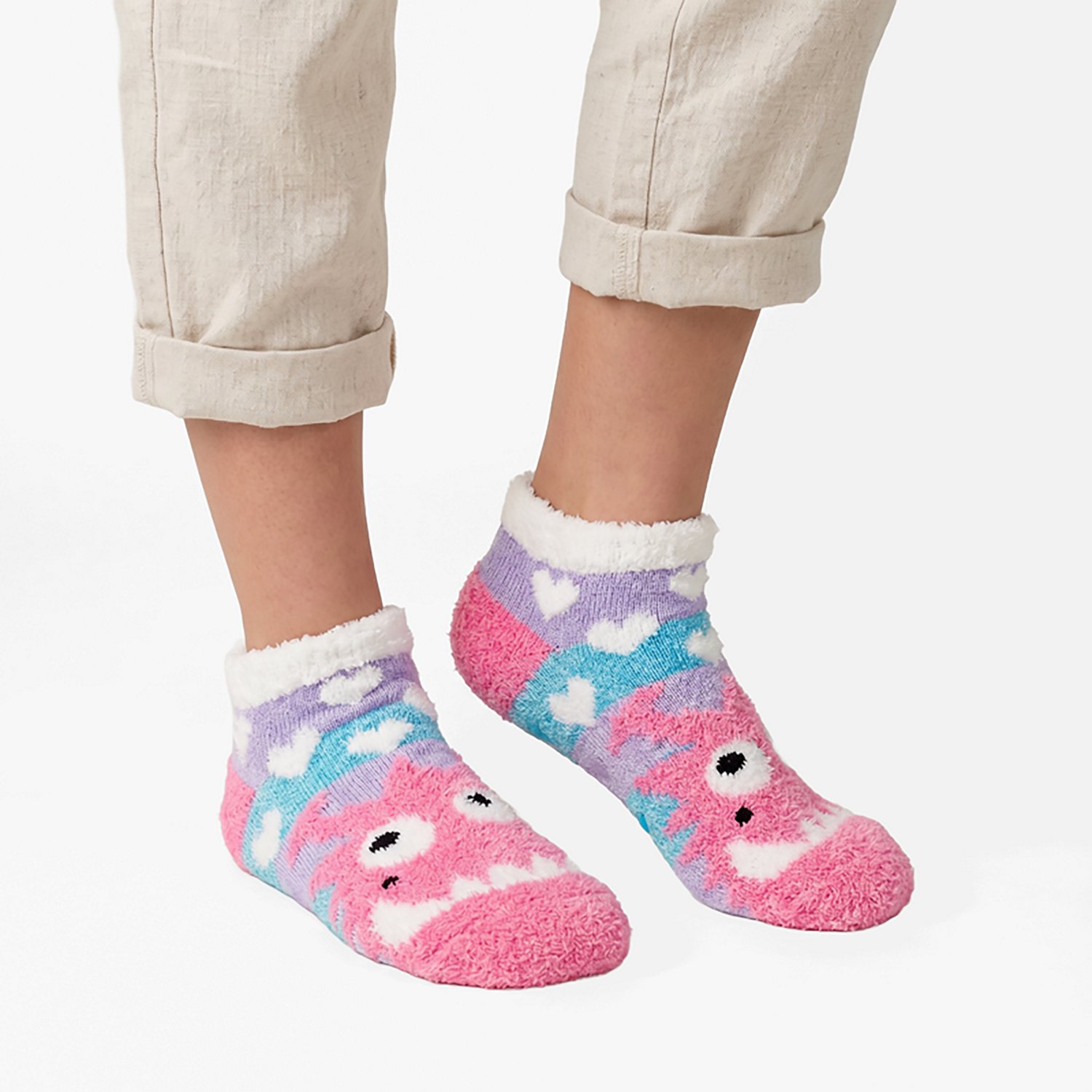 Magellan Outdoors Girls' Love Monster Lodge Low-Cut Socks