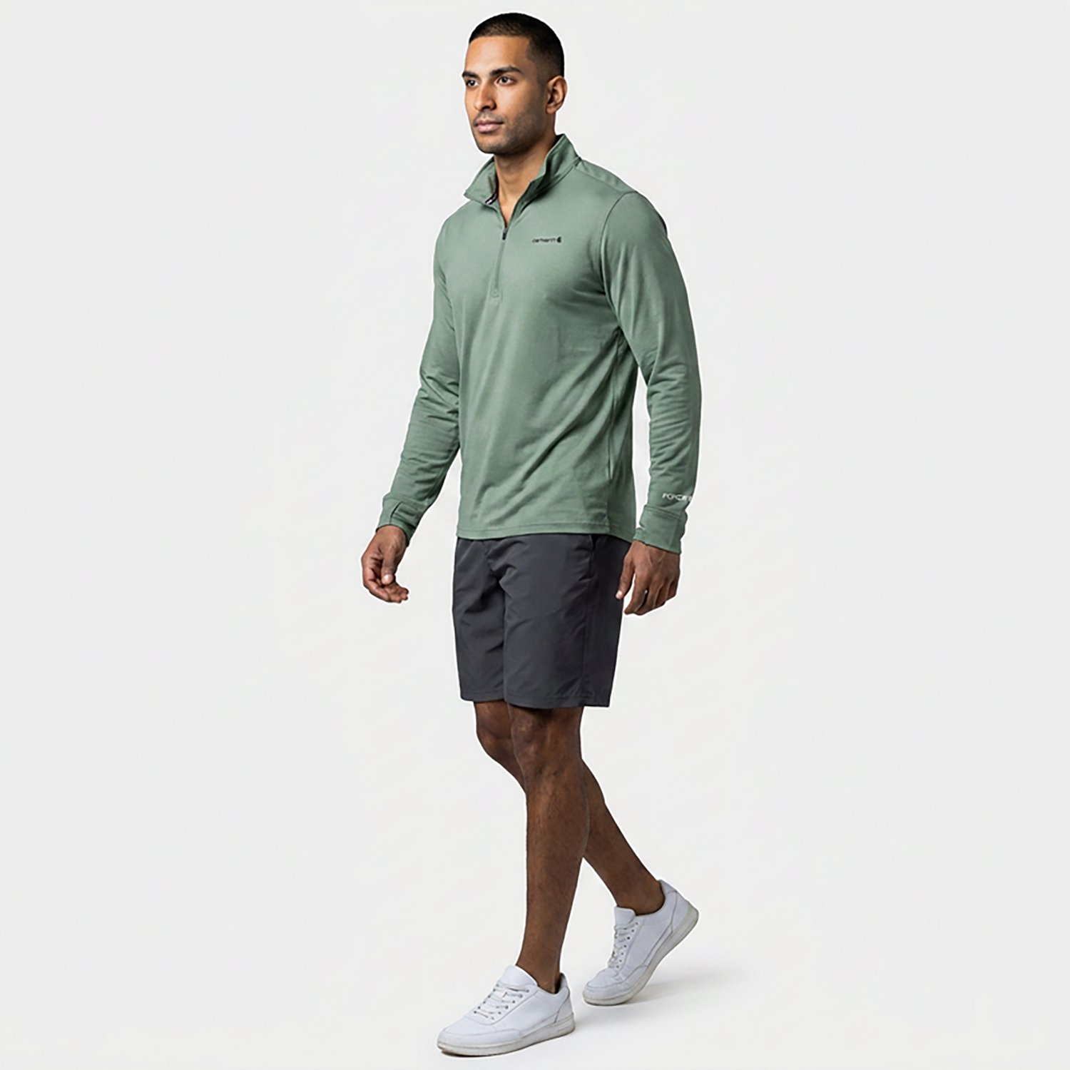 Carhartt Men's Force Sun Defender Relaxed 1/2-Zip Shirt - view number 3