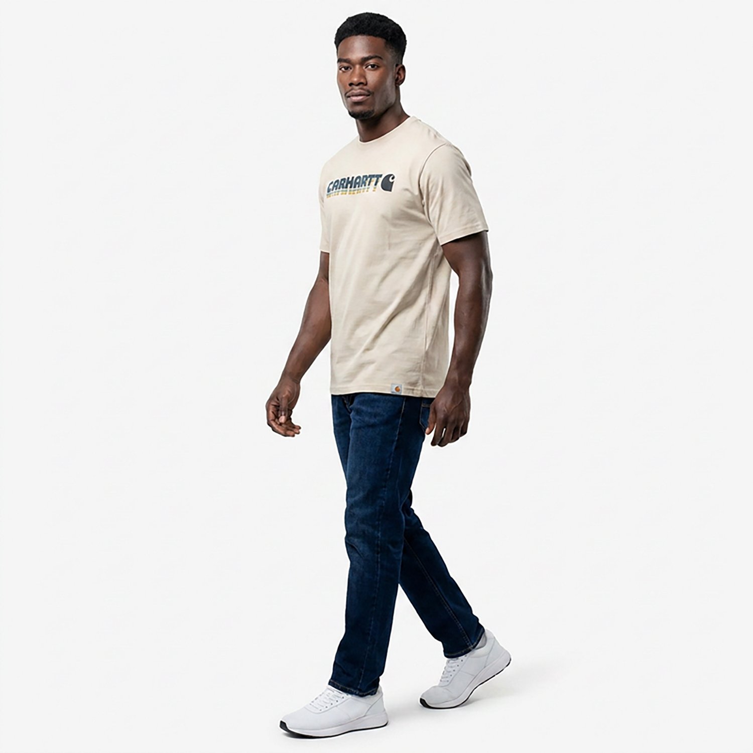 Carhartt Men's Irvine Relaxed Layered Logo T-shirt - view number 3