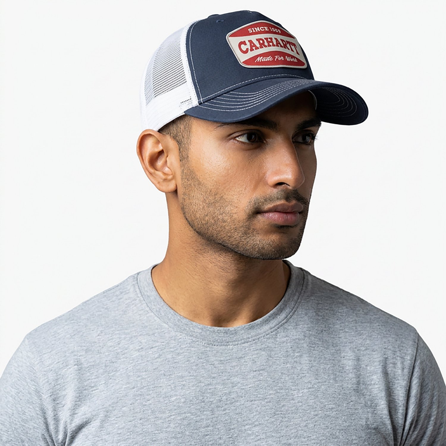 Carhartt Men's Canvas Mesh-Back Patch Cap