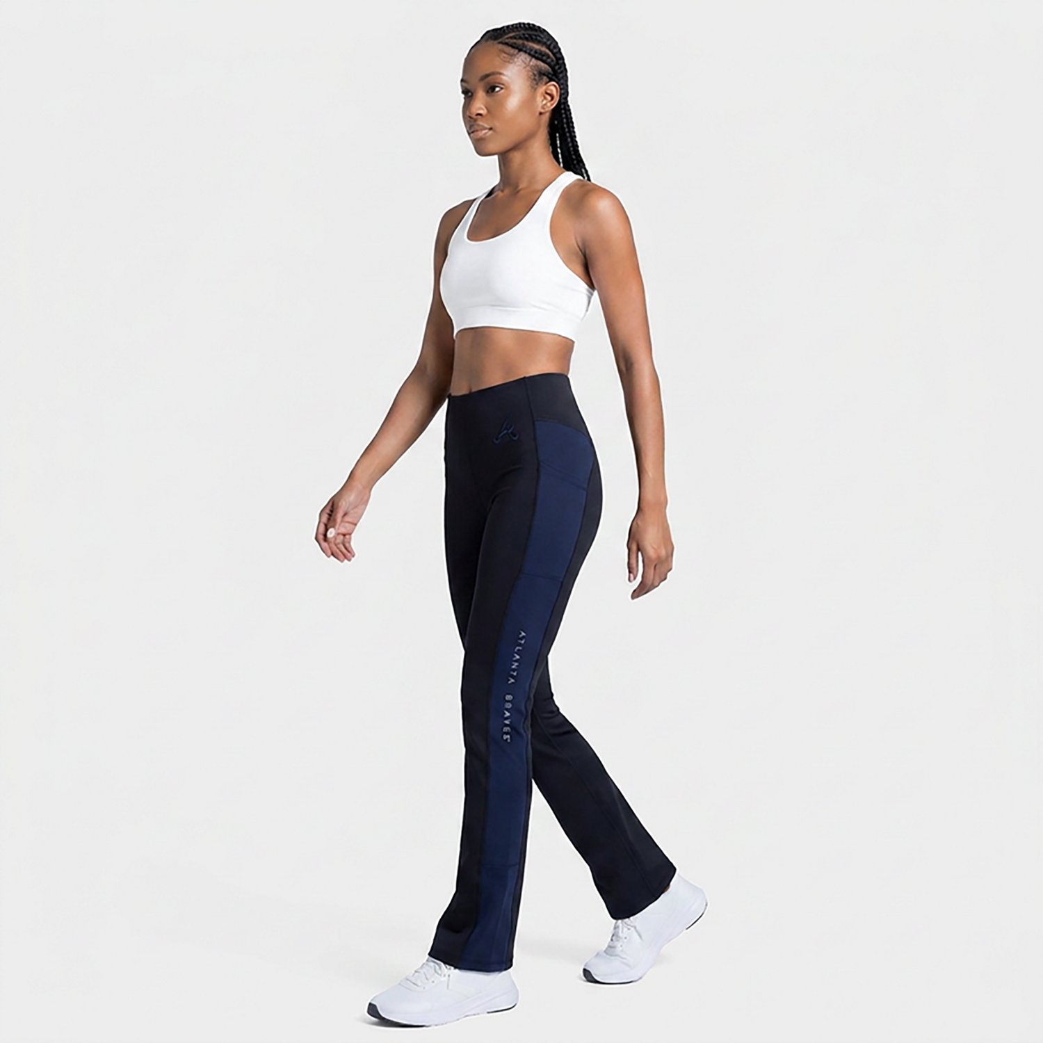 Fanatics Atlanta Braves Studio Fitted Flared Leggings                                                                            - view number 2