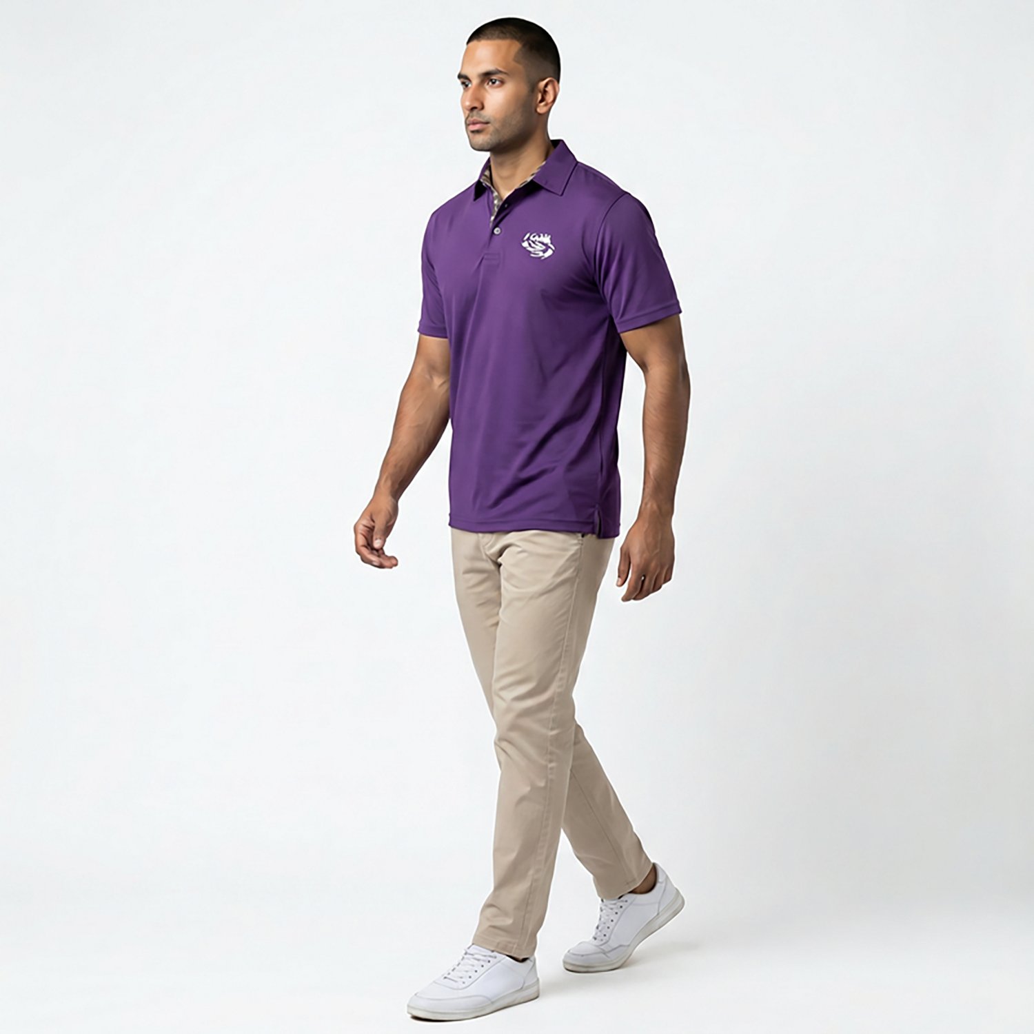 Amigo Men's LSU Venturer Polo Louisiana State University Tigers - view number 3