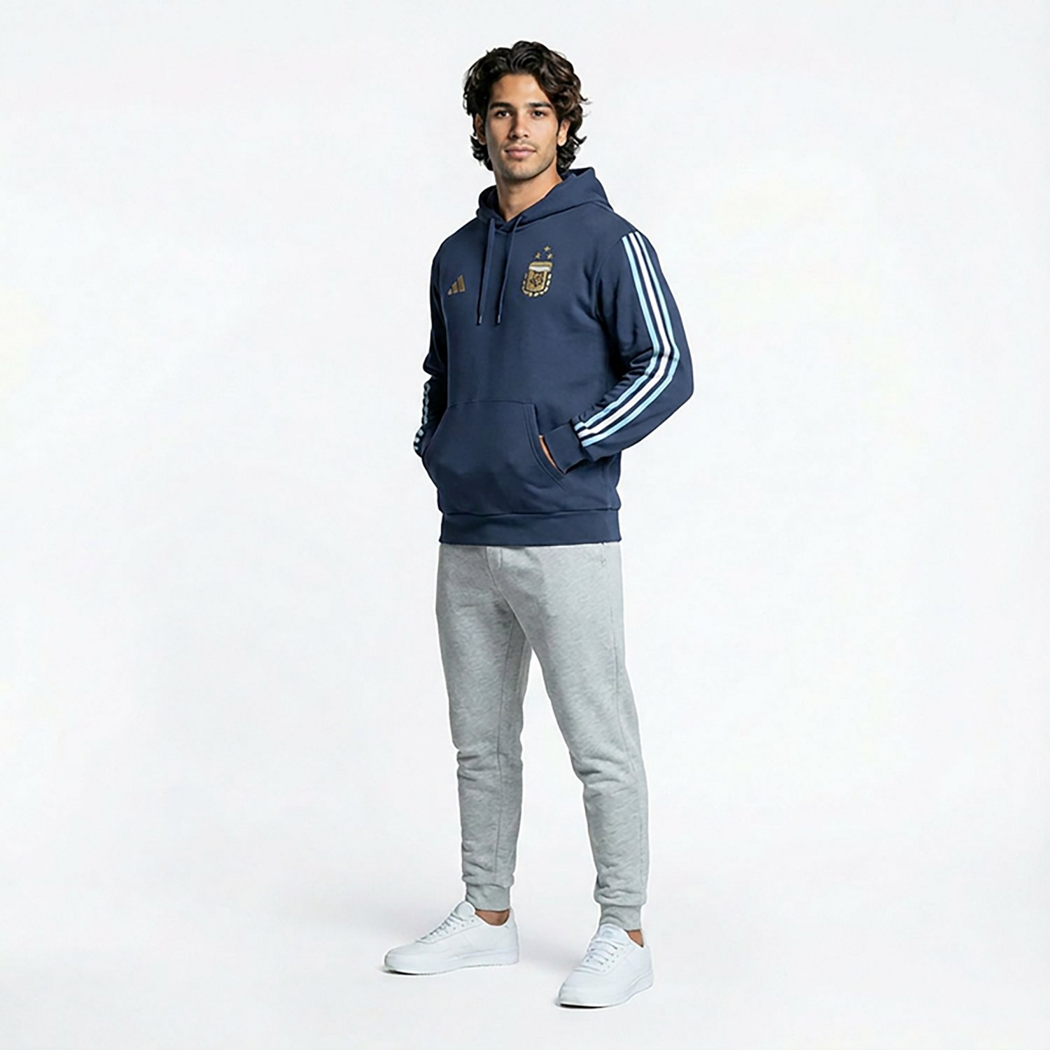 adidas Men's Argentina 2026 World Cup DNA Fleece Hoodie - view number 2