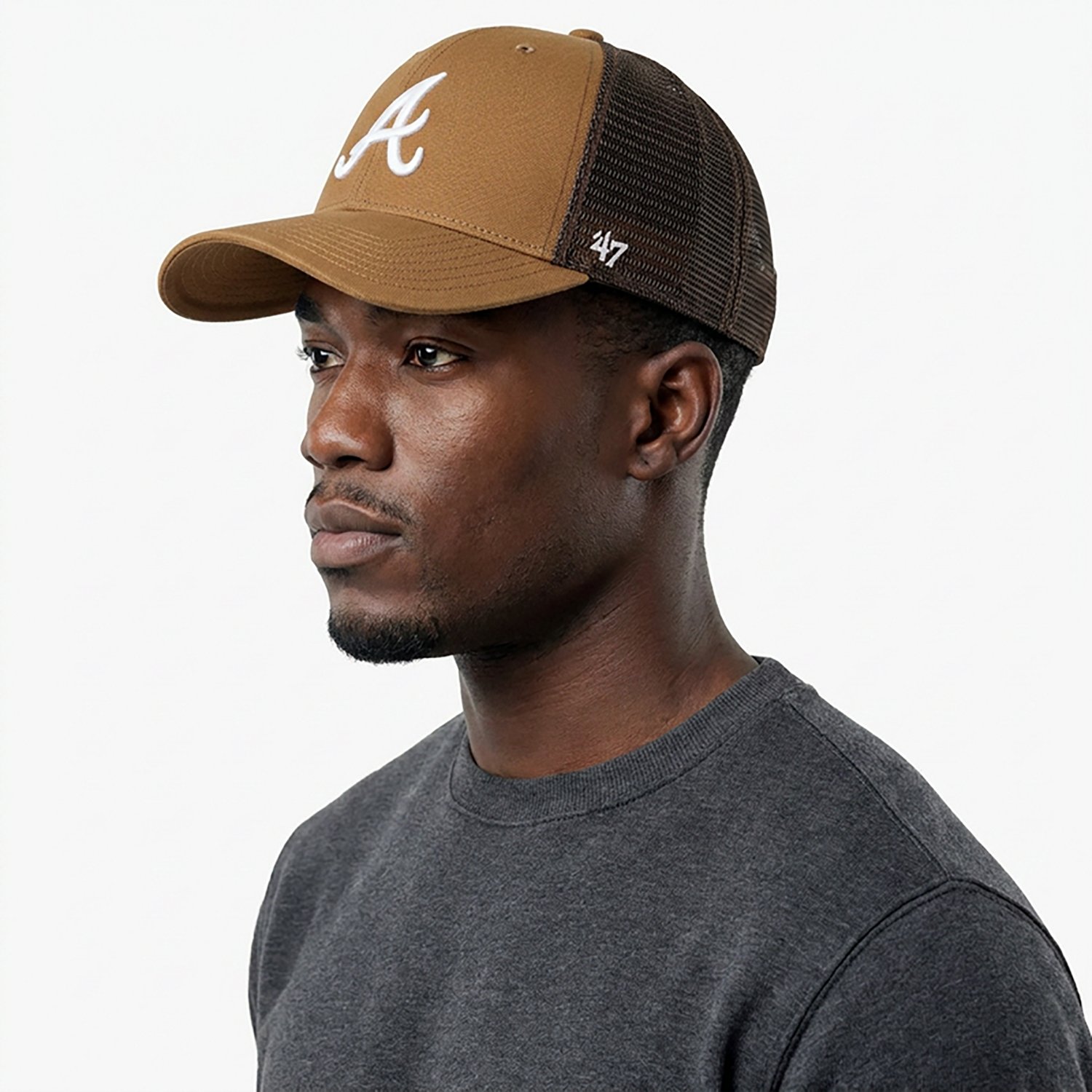 Carhartt x '47 Adults' Braves Trucker Cap - view number 2