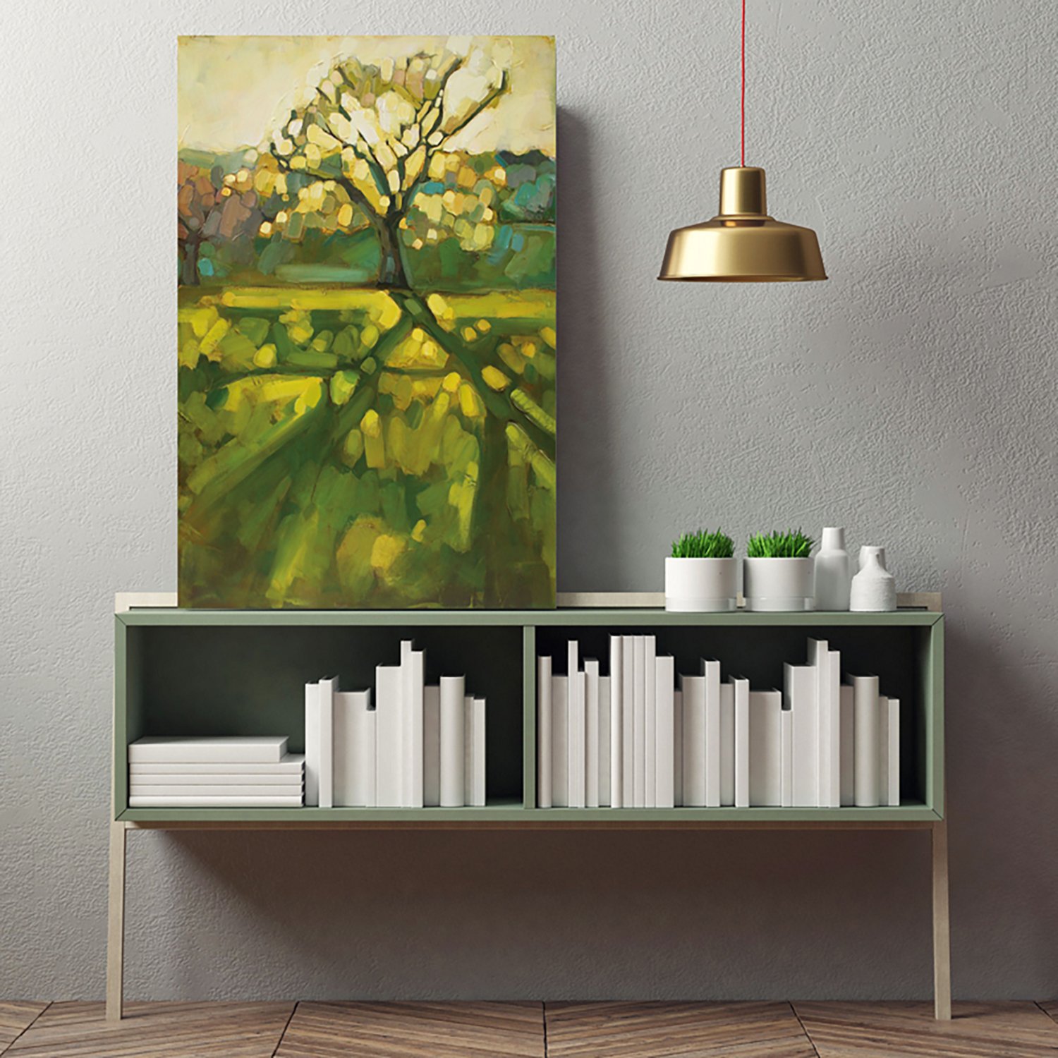 Courtside Market Morning Light 18 in x 26 in Gallery-Wrapped Canvas - view number 2
