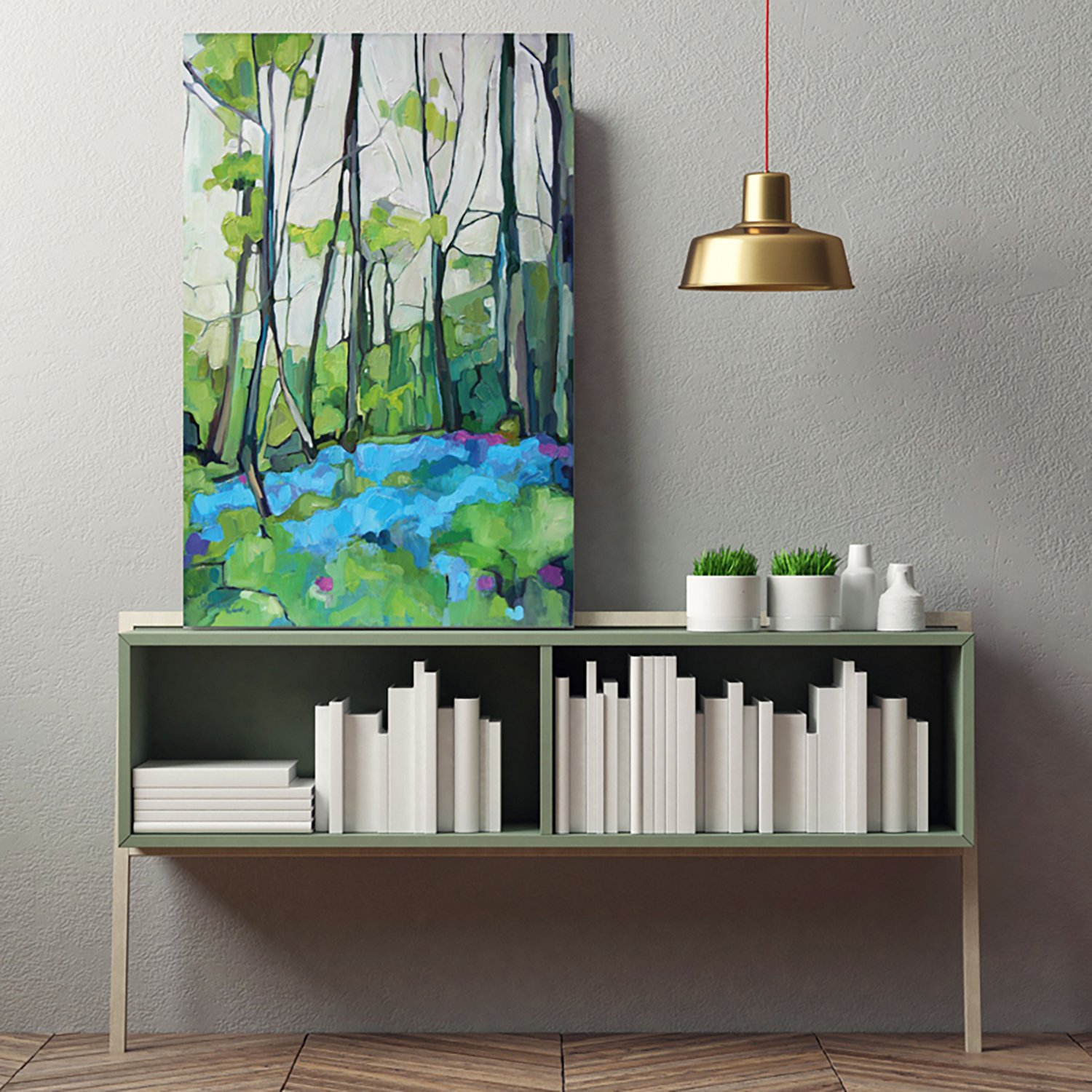 Courtside Market Spring Pond 24 x 36 in. Gallery-Wrapped Canvas - view number 2