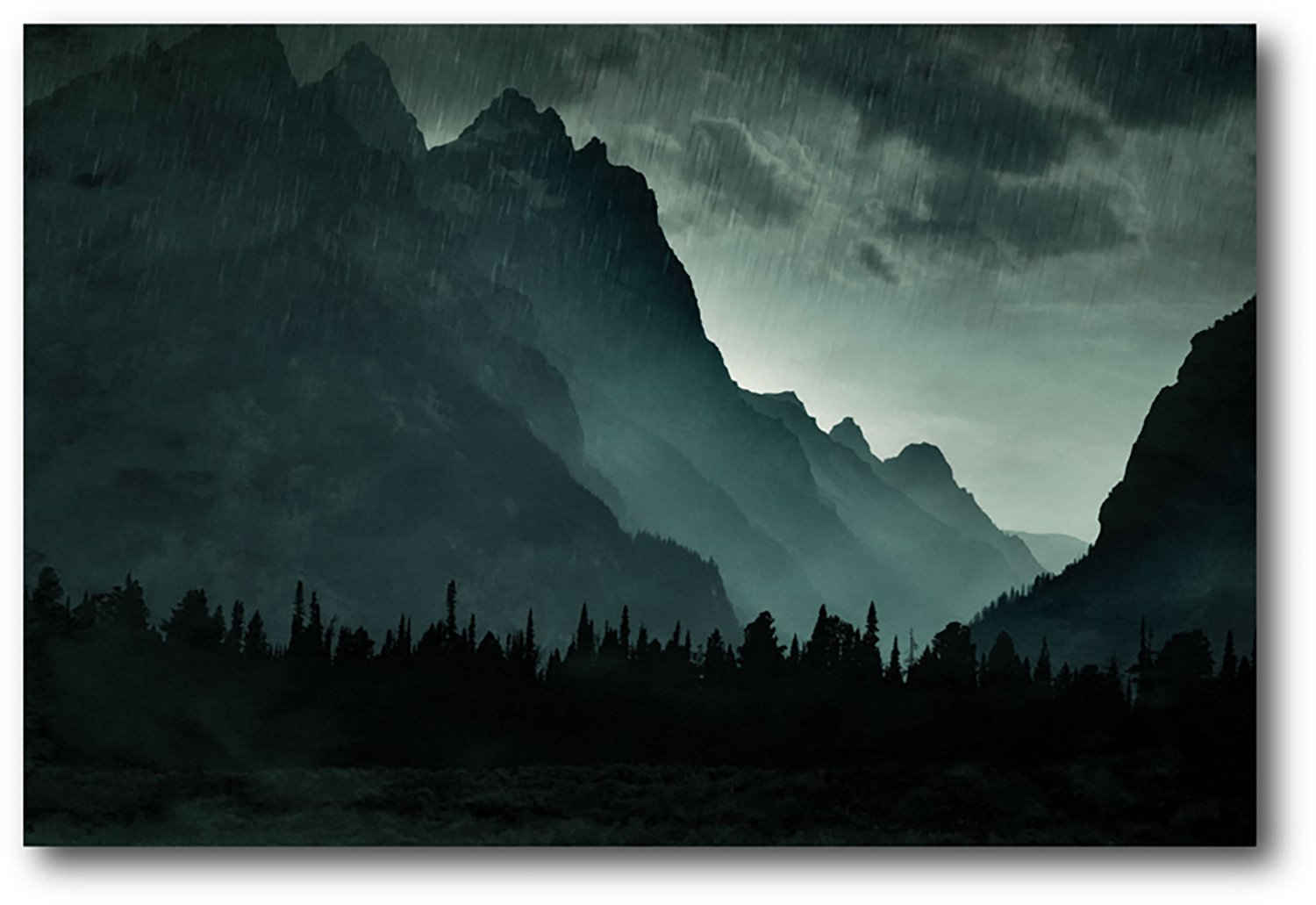 Courtside Market Rain on the Range 18 x 26 in. Gallery-Wrapped Canvas