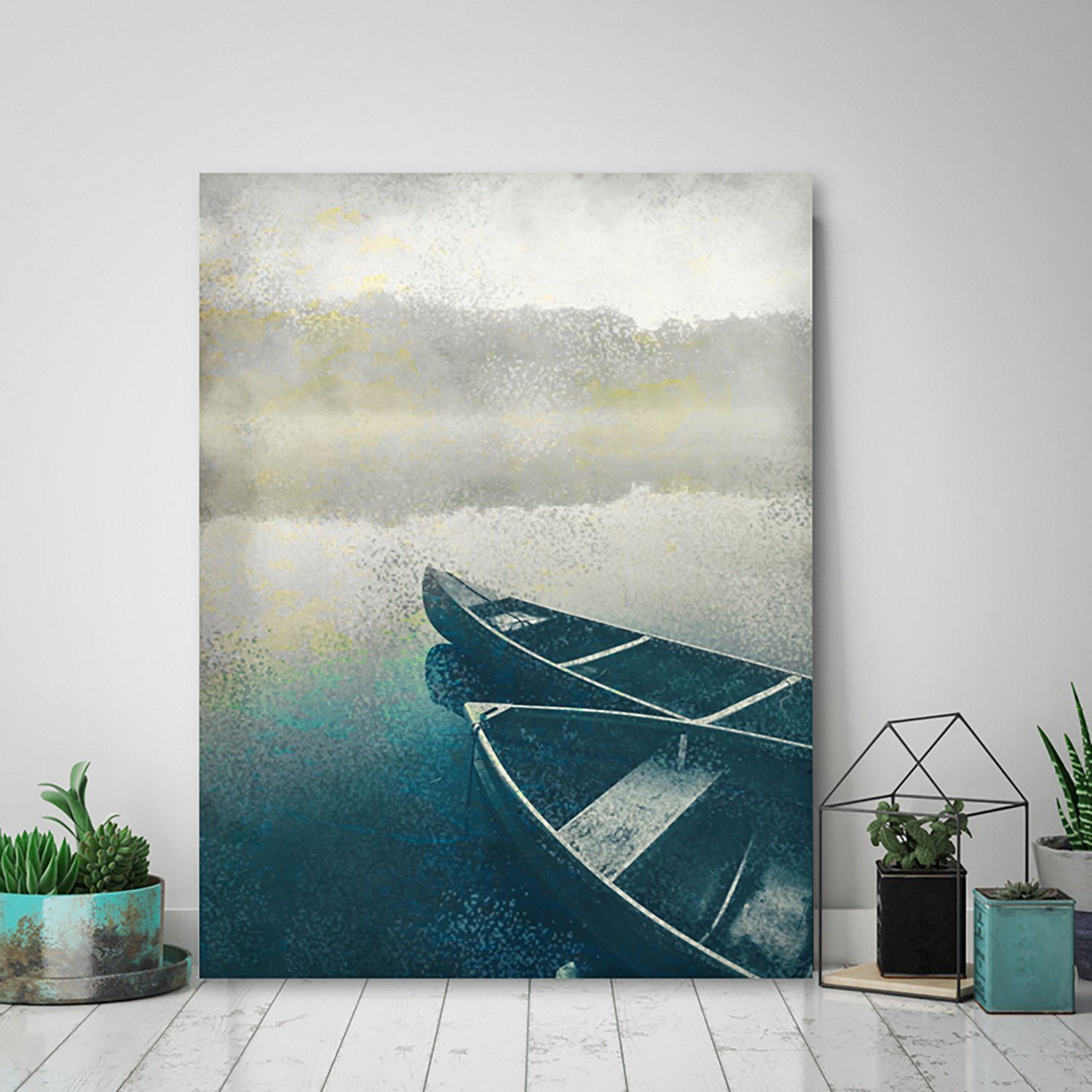 Courtside Market Lake Dusk 16 x 20 in. Gallery-Wrapped Canvas - view number 2