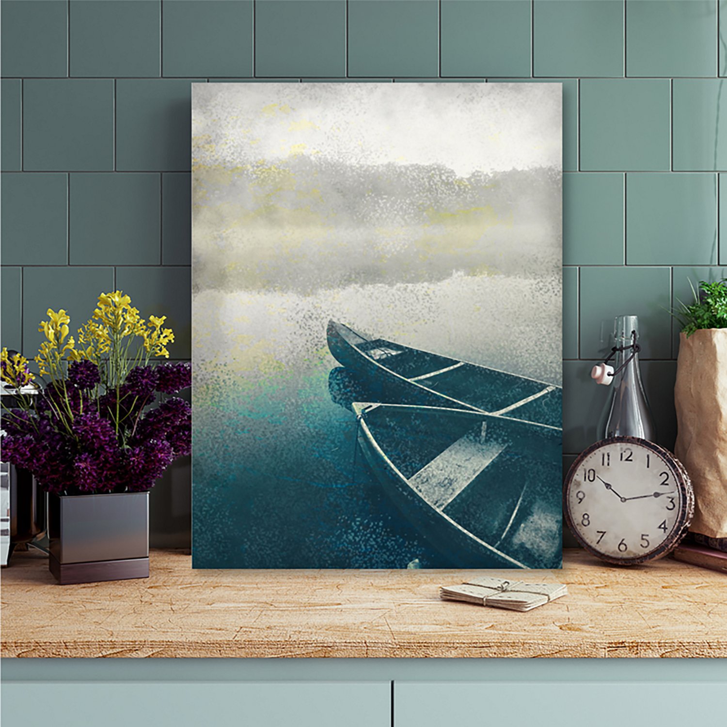 Courtside Market Lake Dusk 30 x 40 in. Gallery-Wrapped Canvas - view number 2