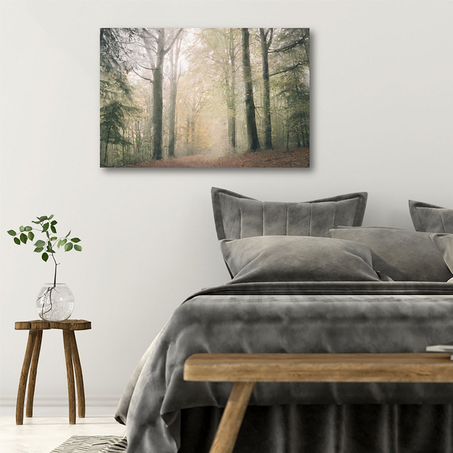 Courtside Market Morning Walk 16 x 20 in. Gallery-Wrapped Canvas - view number 2