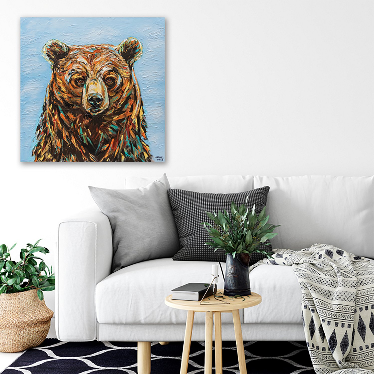 Courtside Market Large Bear 30 in x 30 in Gallery-Wrapped Canvas - view number 2