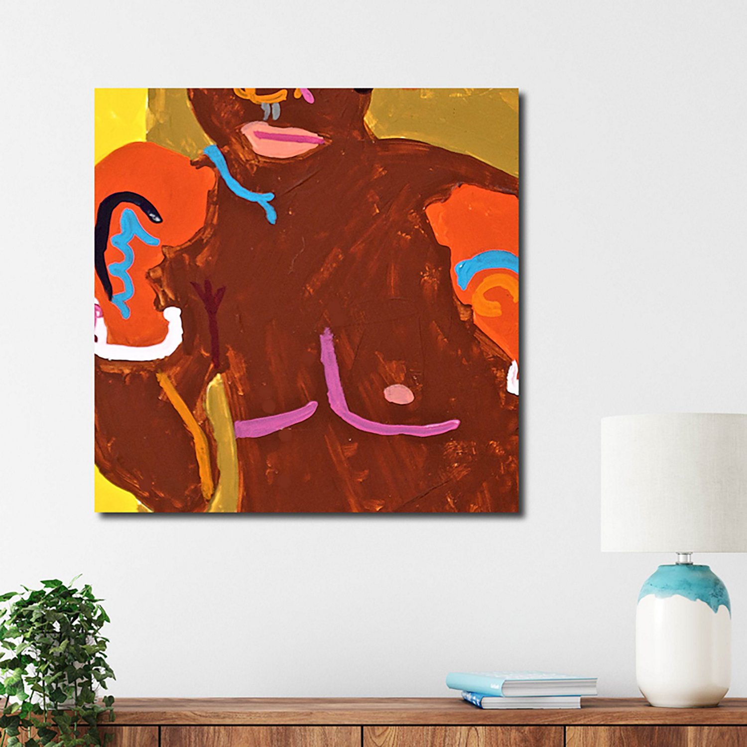 Courtside Market Boxer 16 x 16 in. Gallery-Wrapped Canvas - view number 2