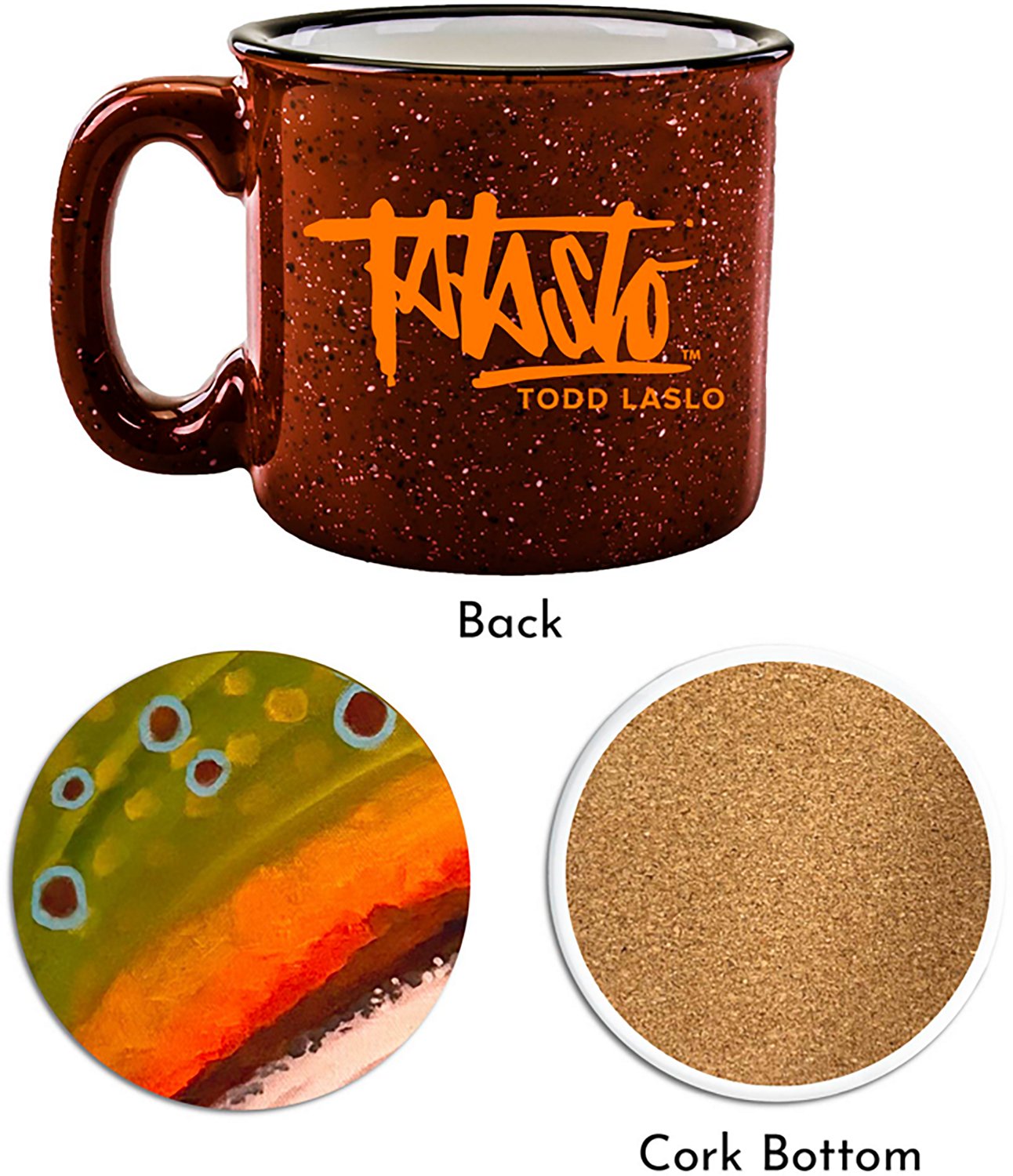 Courtside Market Studio Series Todd Laslo Trout Stream Mug & Coaster Set