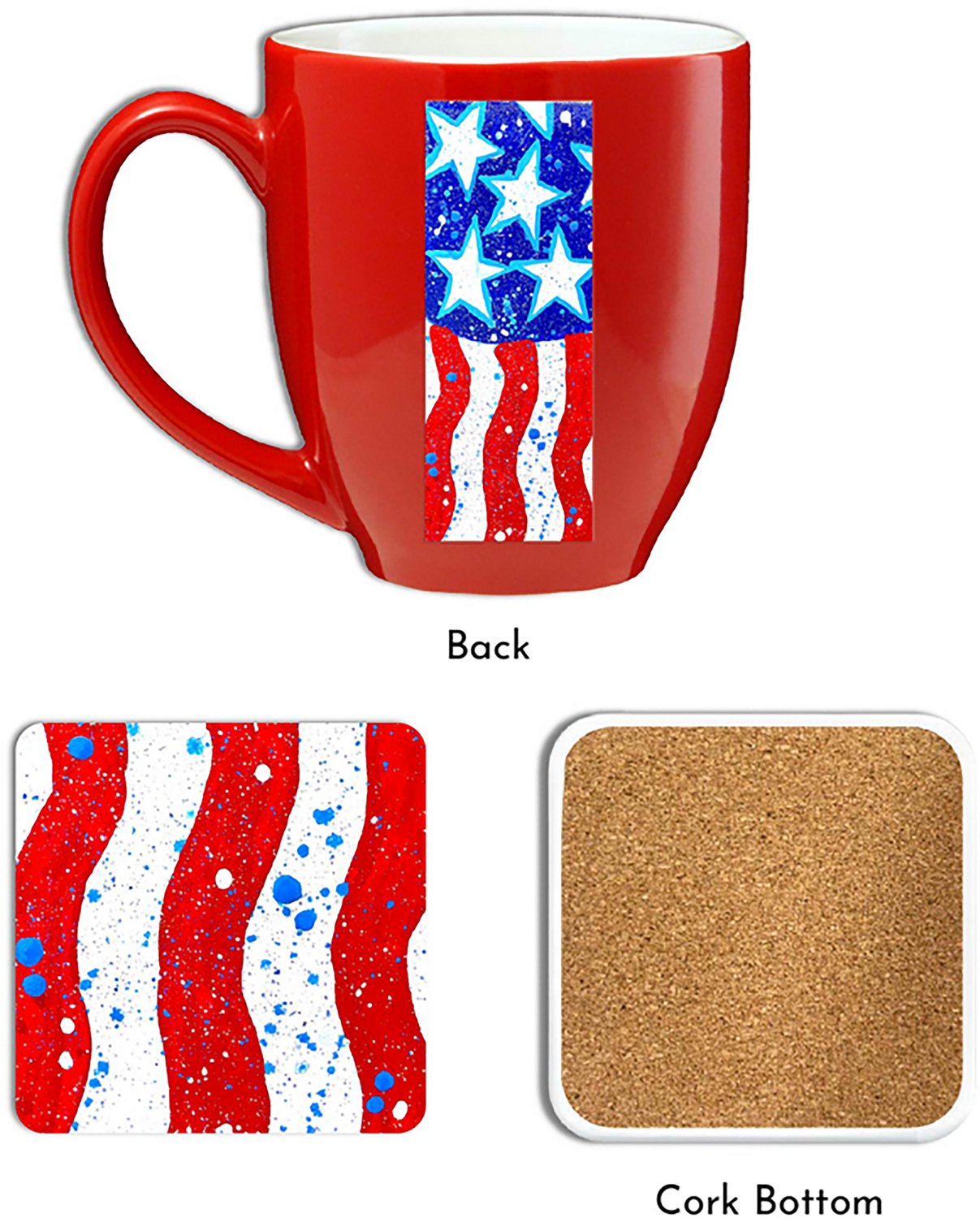 Courtside Market Robert Holton God Bless America Studio Series 16 oz. Mug and Coaster Set
