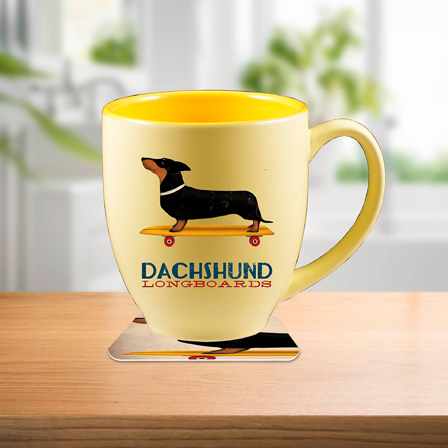 Courtside Market Dachshund Longboards Mug & Coaster Set - view number 2