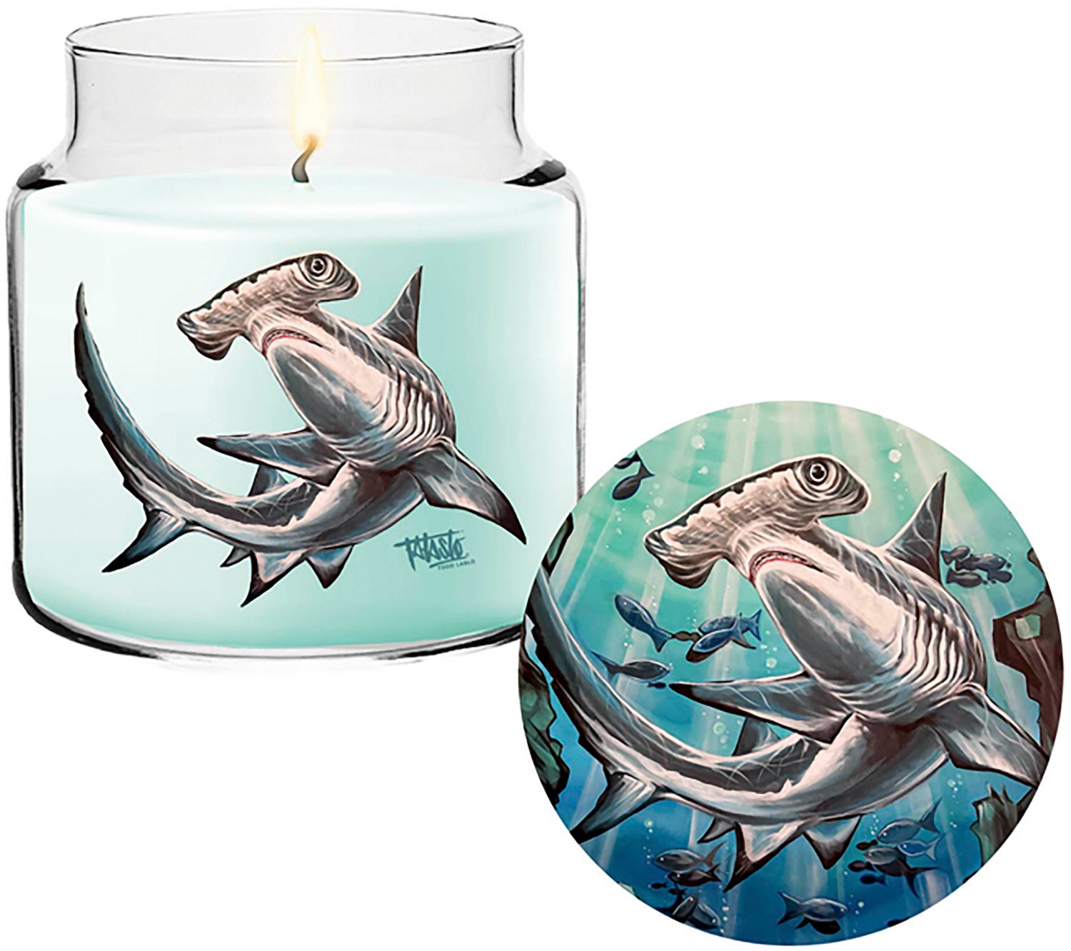 Courtside Market Studio Series Todd Laslo Hammerhead Ocean Mist Candle