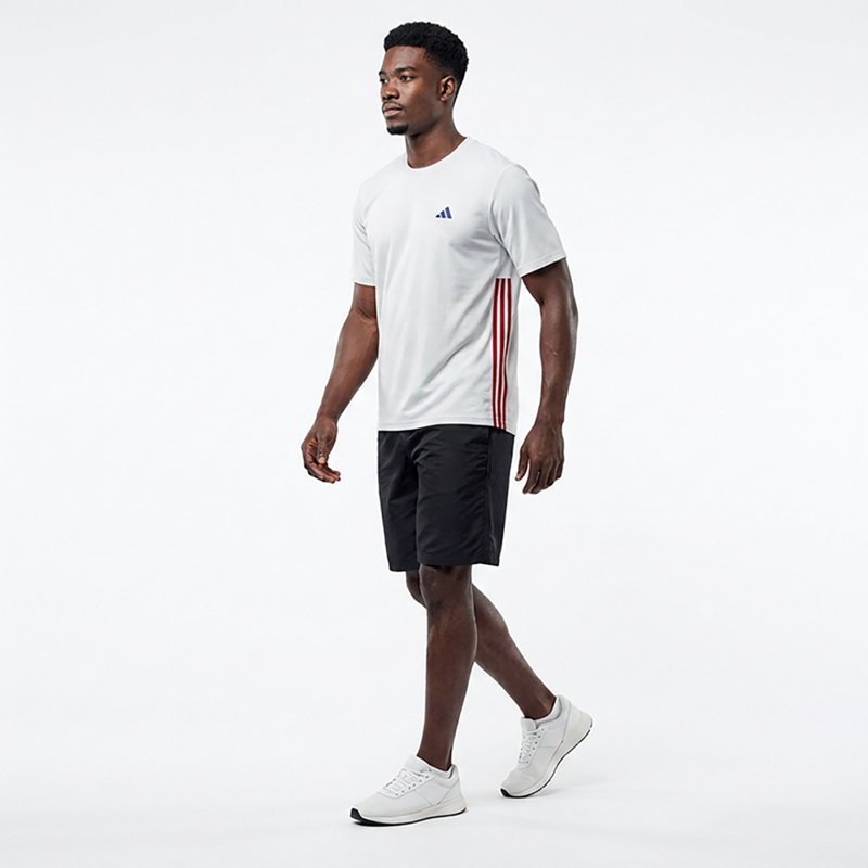 adidas Men's Workout Essentials Base 3-Stripes T-shirt