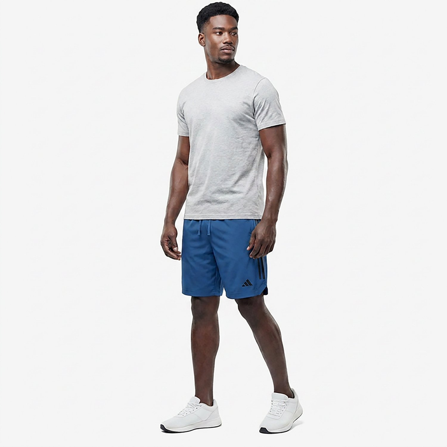 adidas Men's D4T Power 3 Stripes Shorts 5 in. - view number 2