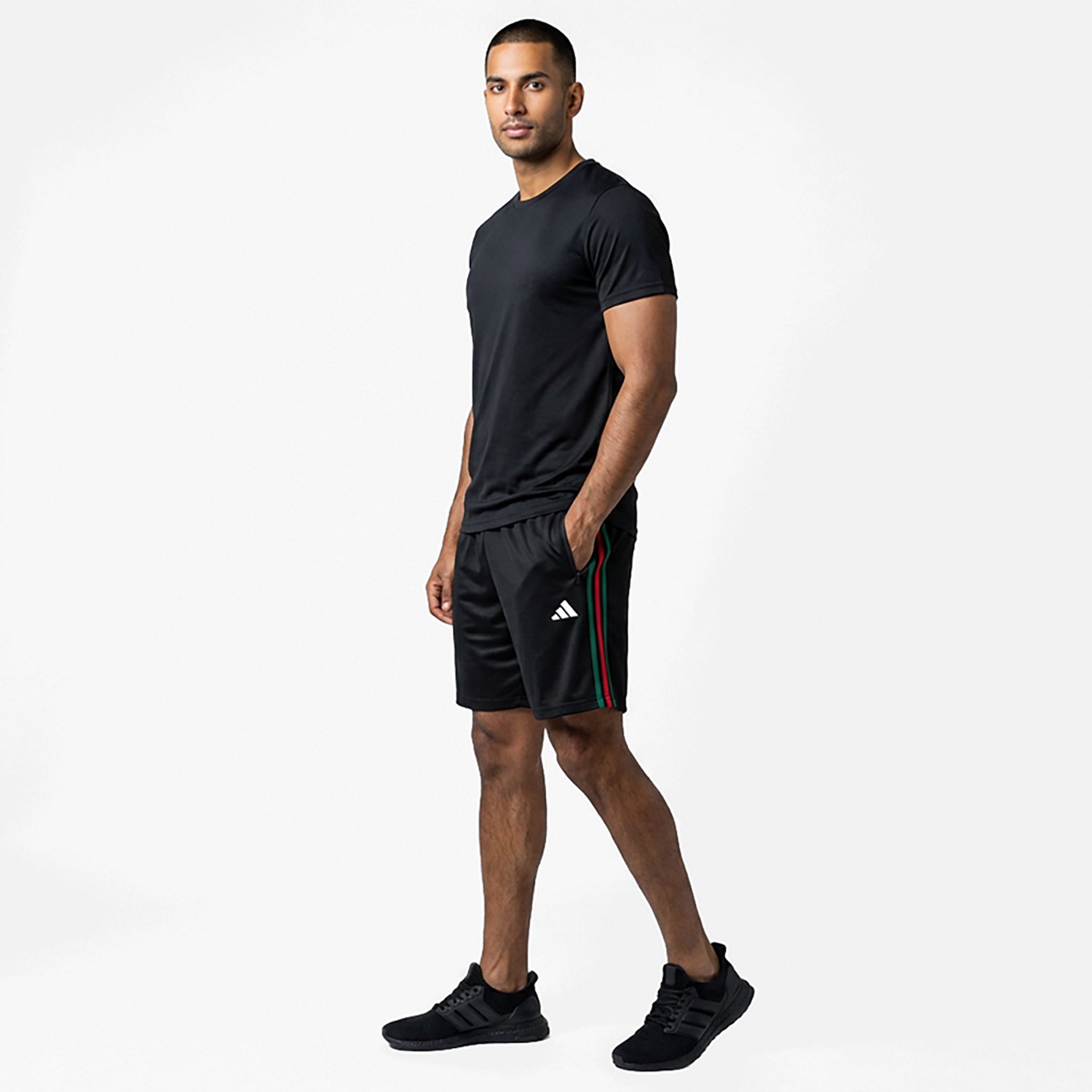 adidas Men's Workout Essentials Base 3-Stripes Woven Shorts 7 in.