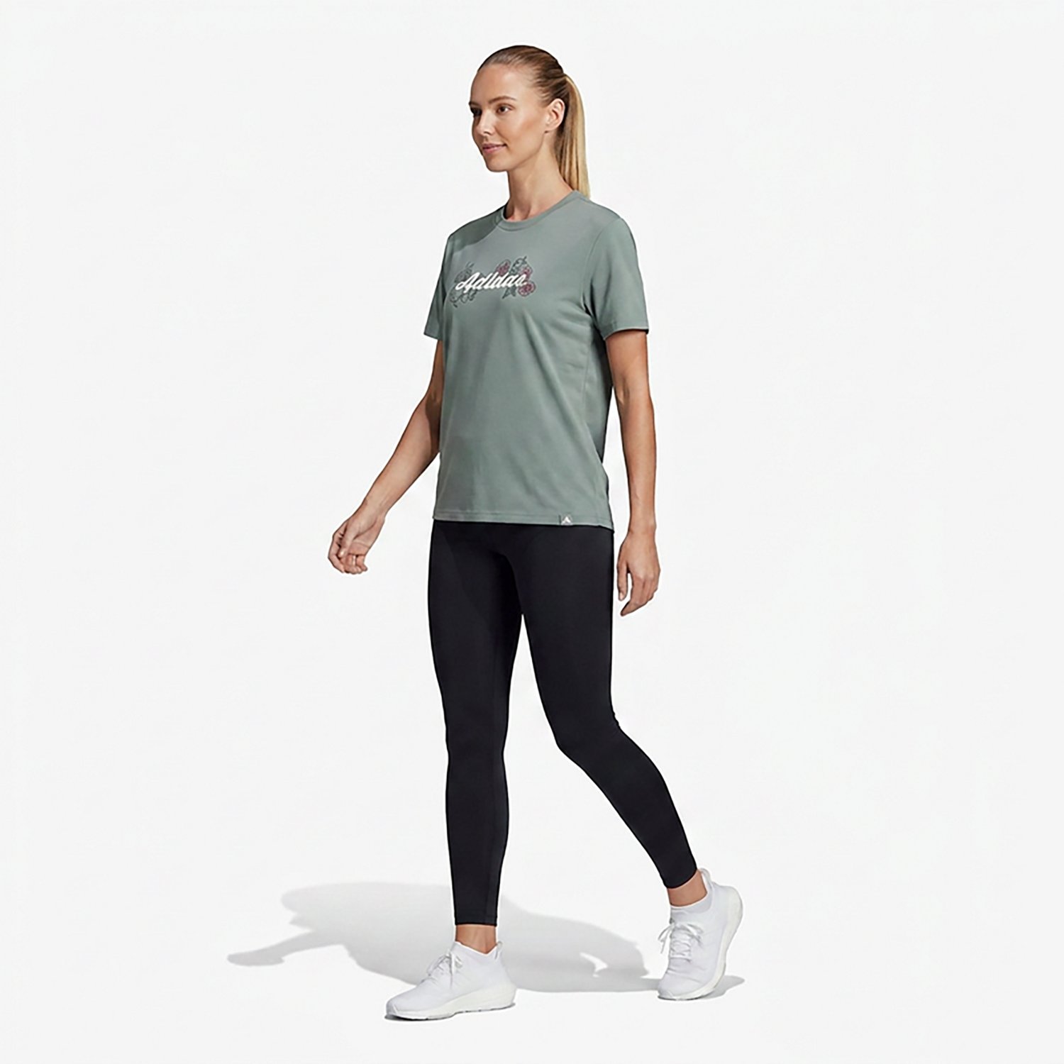 adidas Women's Western Florals Graphic T-shirt - view number 3