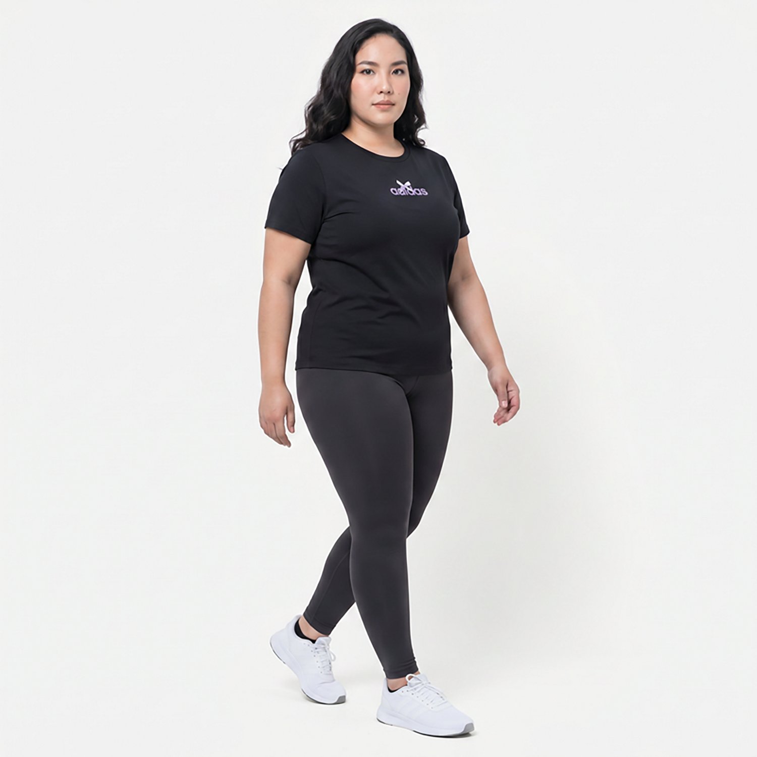 adidas Women's Bow on Linear Logo Graphic T-shirt - view number 2