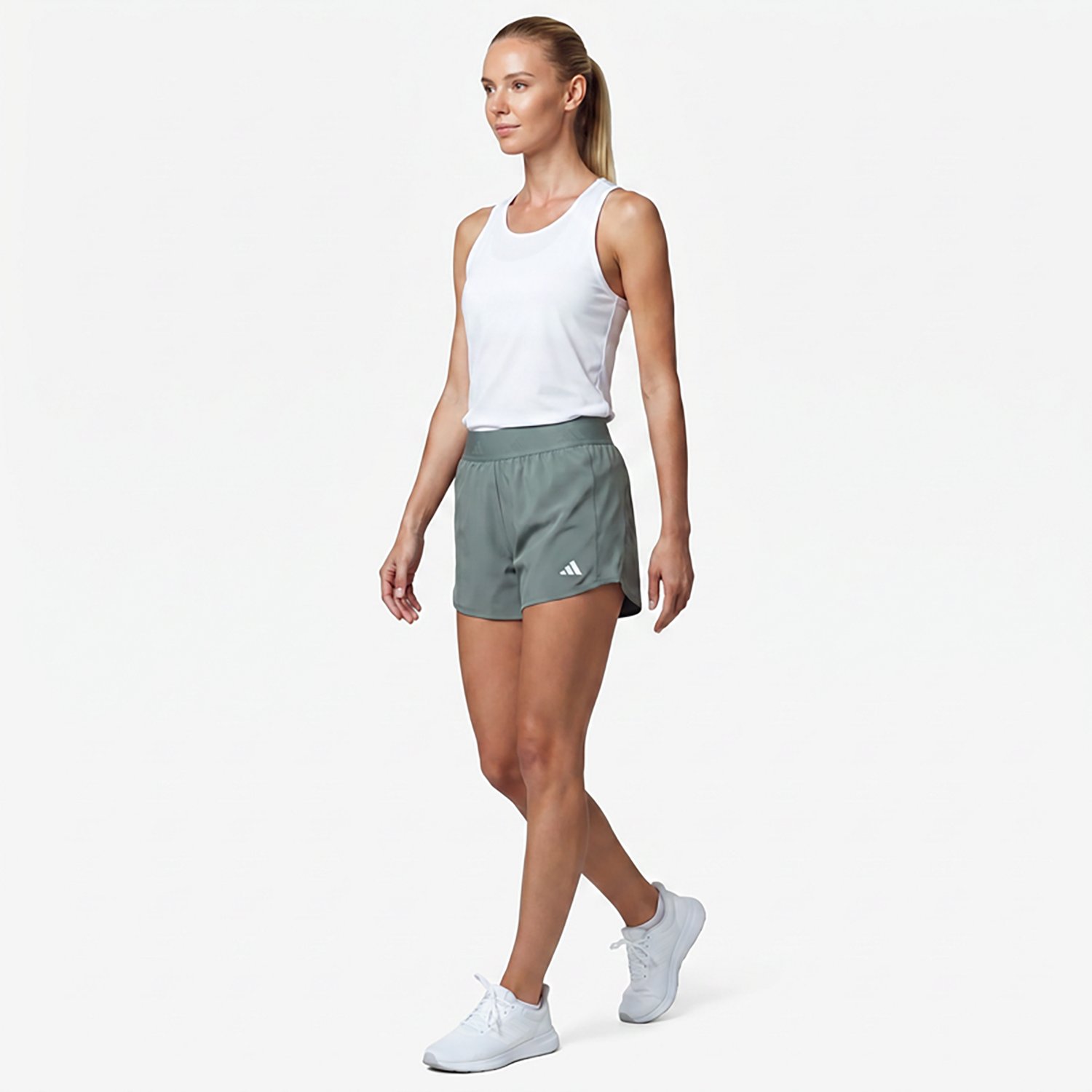adidas Women's Pacer Workout 2.0 Woven Mid Rise Shorts 3 in - view number 2