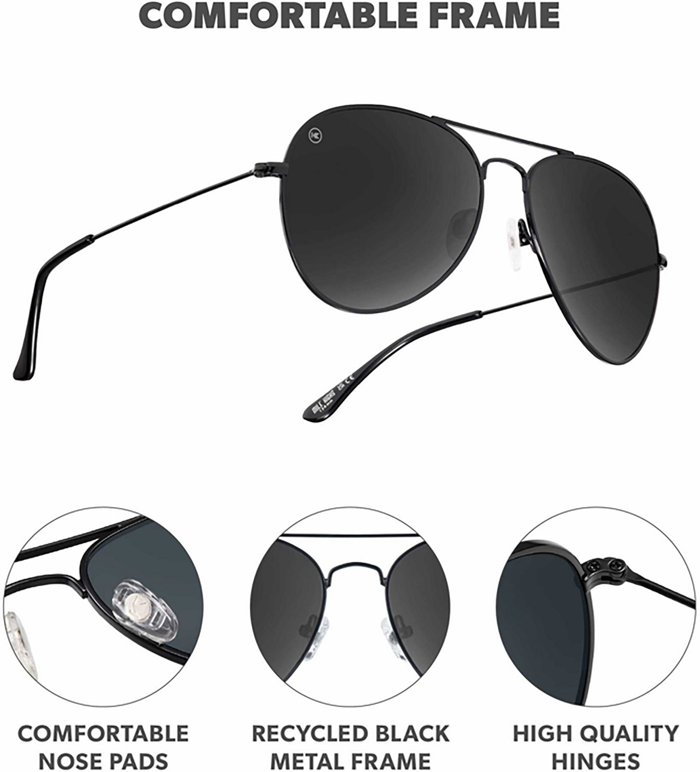 Knockaround Adults’ Mile Highs Sunglasses  - view number 4