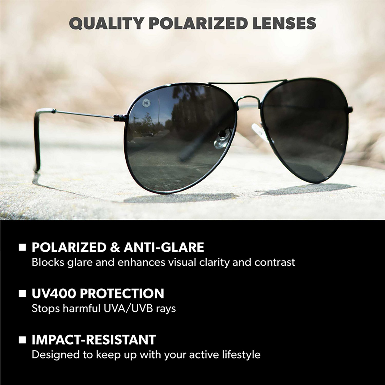 Knockaround Adults’ Mile Highs Sunglasses  - view number 6