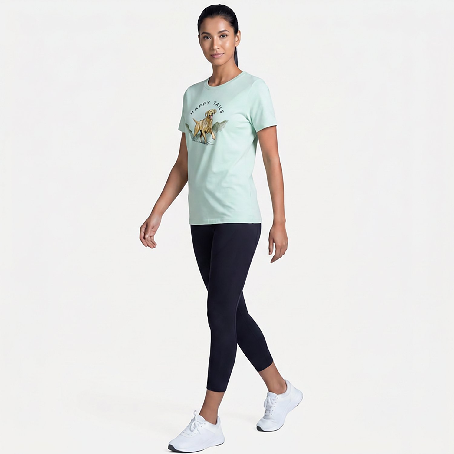 Academy Sports + Outdoors Women's Happy Tails T-shirt - view number 3