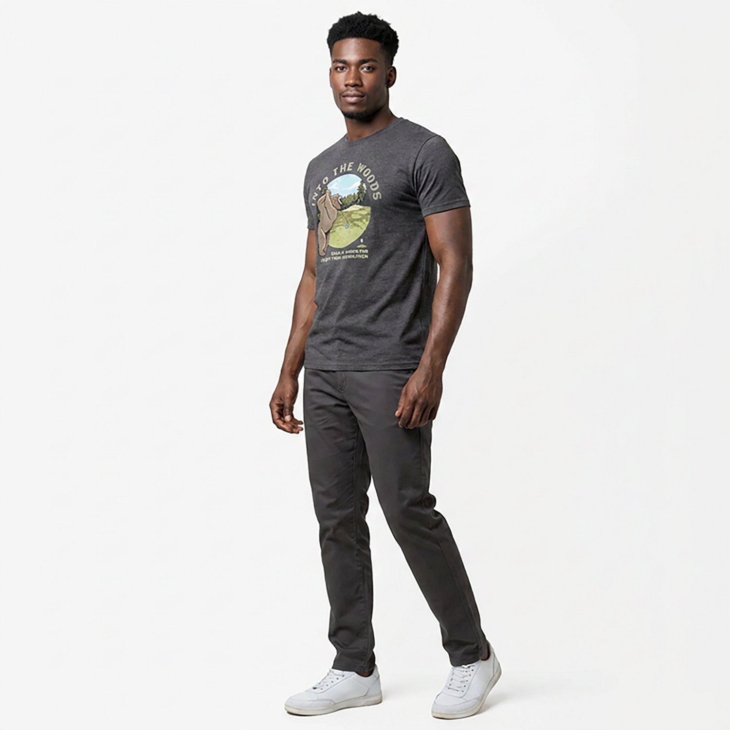Academy Sports + Outdoors Men's Into the Woods Graphic T-shirt - view number 3