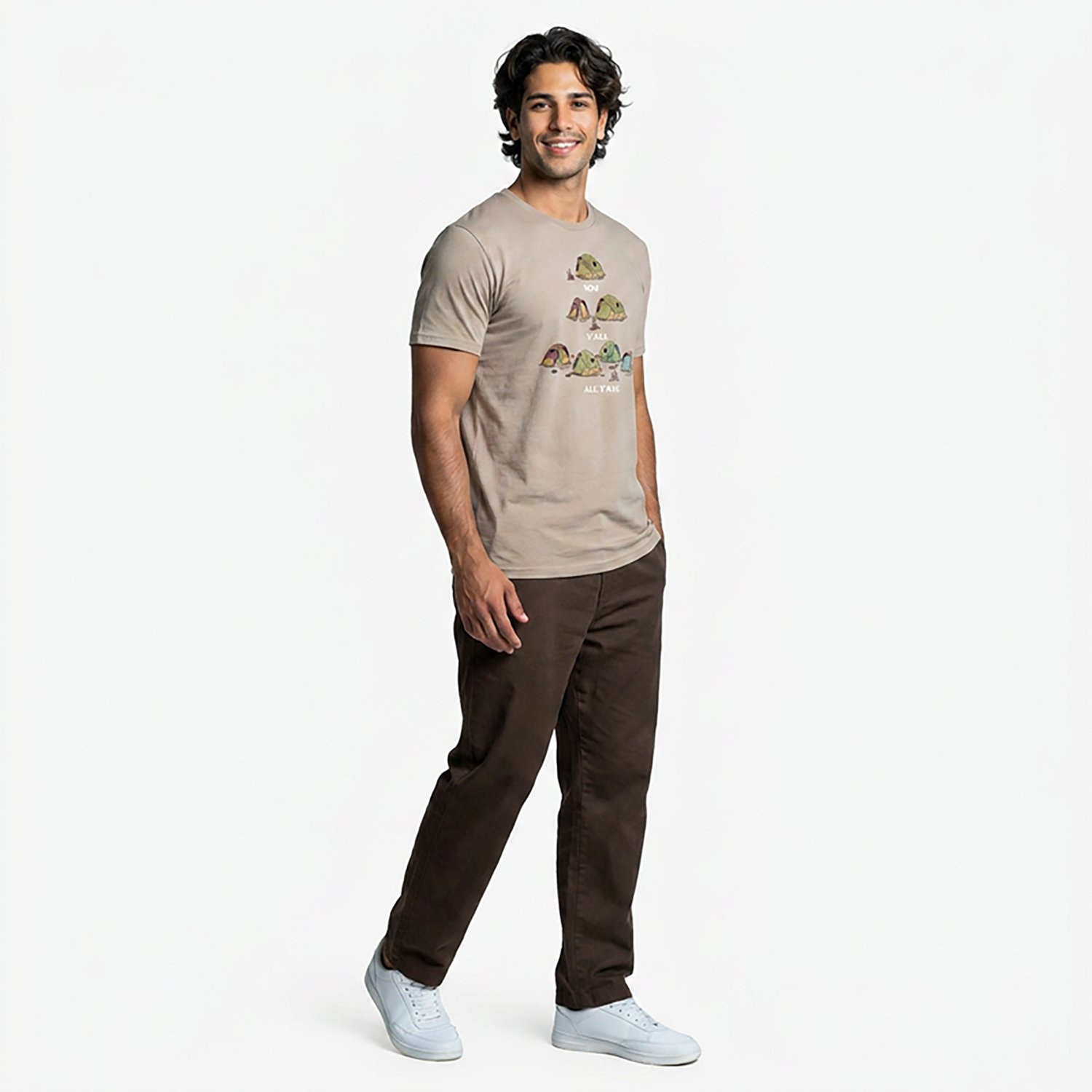Academy Sports + Outdoors Men's All Y'all Tents T-shirt - view number 3