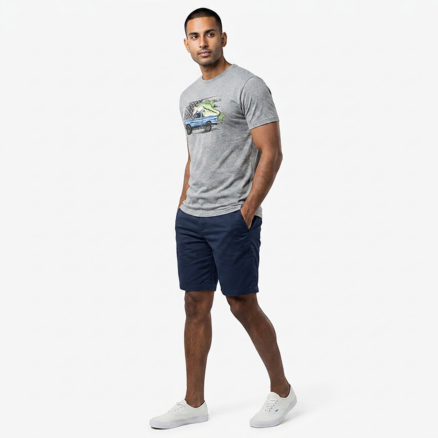 Academy Sports + Outdoors Men's Fish Truck Graphic T-shirt - view number 3