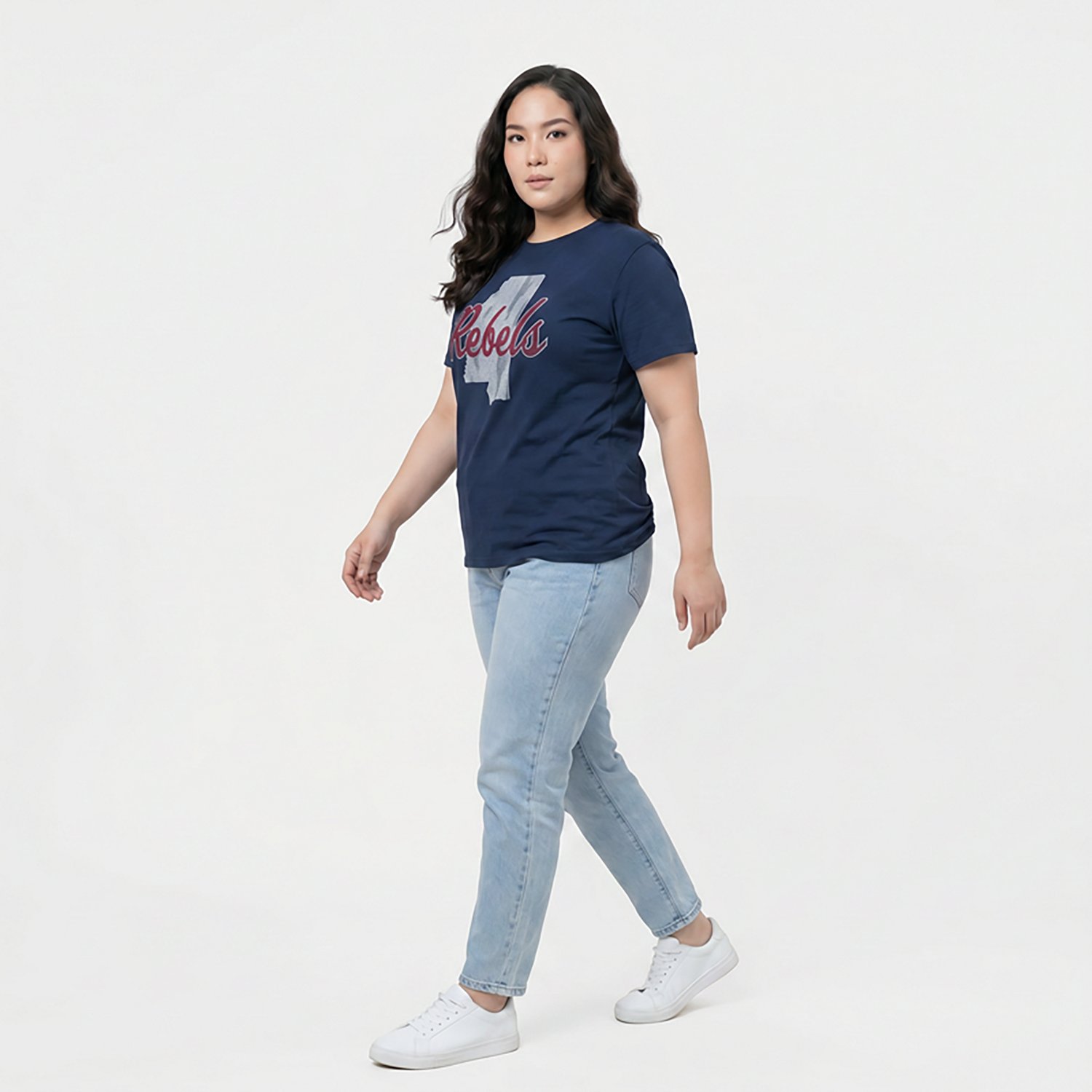 WILDCAT RETRO Women's Ole Miss State Script Meet and Greet T-shirt