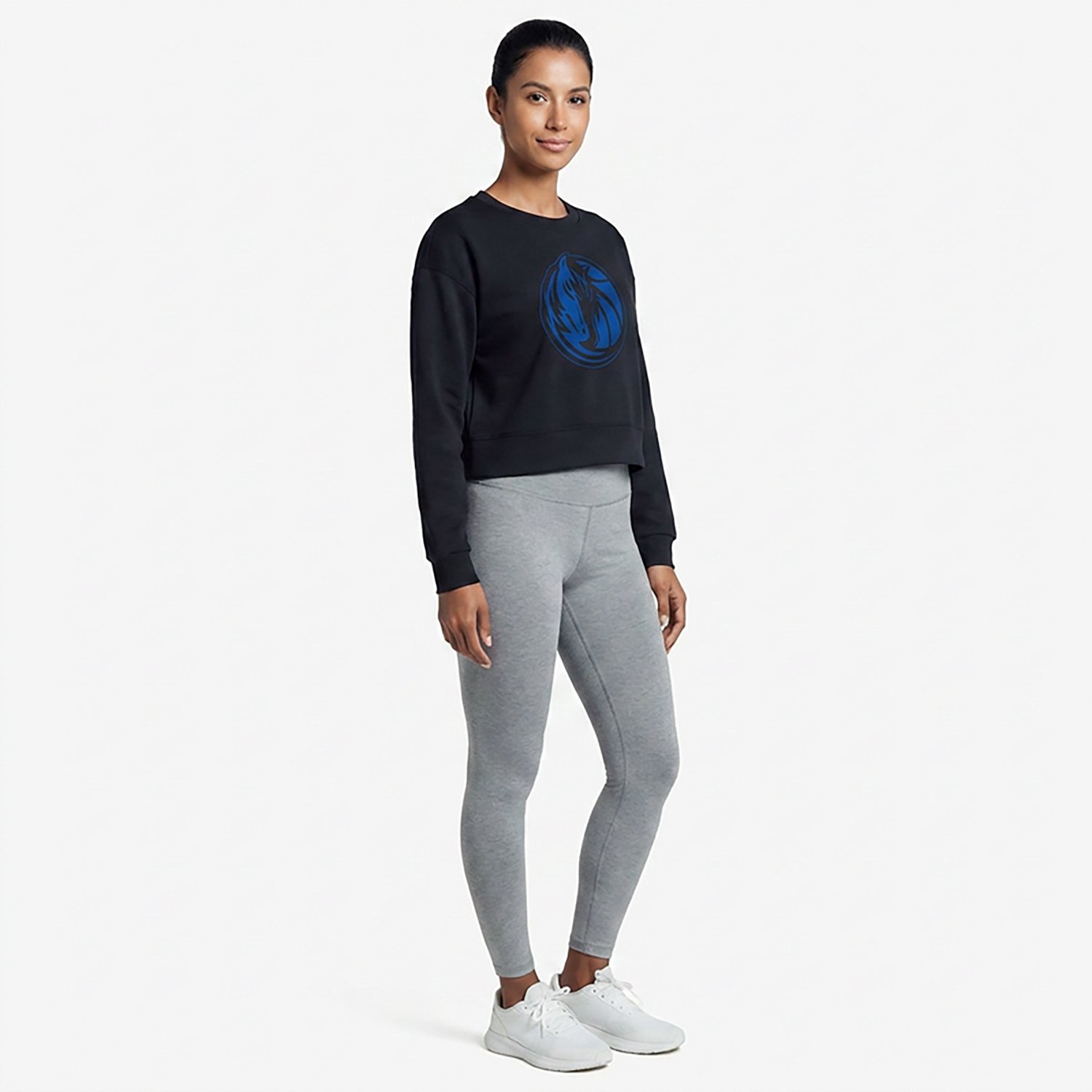 Concepts Sport Women's Mavericks Darby Long Sleeve Crop Top - view number 3