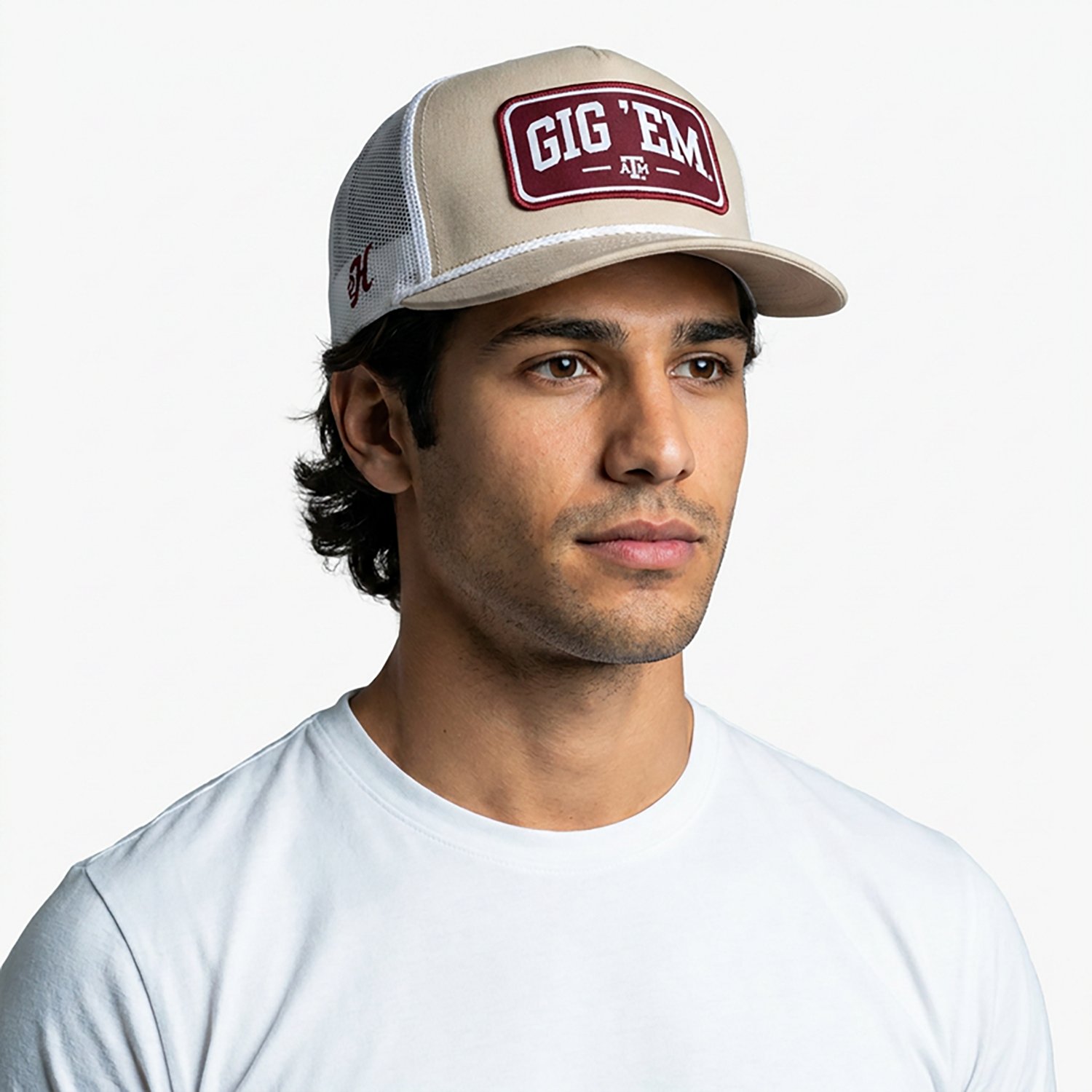 Hooey Men's Texas A&M Gig Em Patch Structured Cap