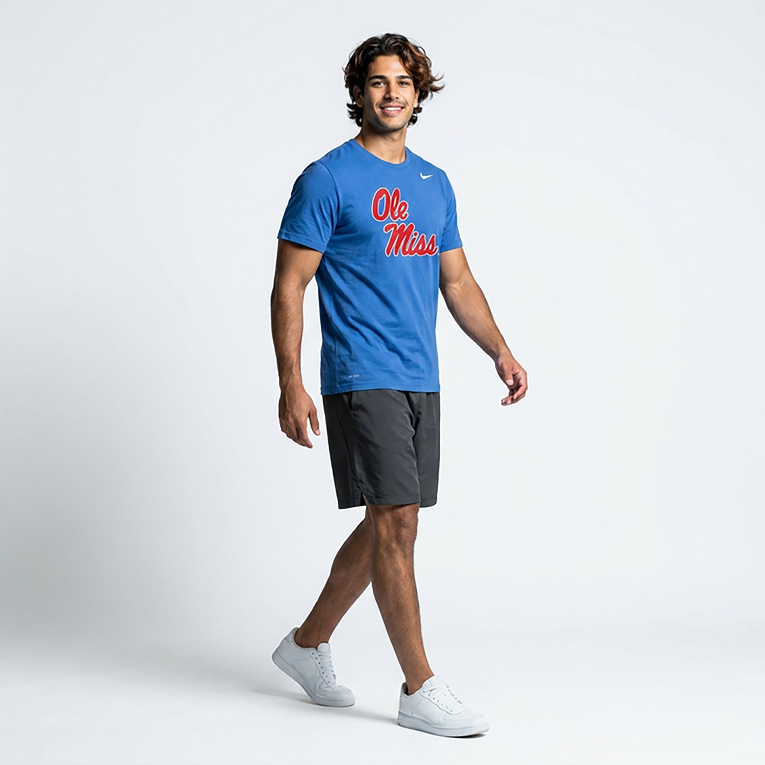 Nike Men's Ole Miss Stack Logo T-shirt