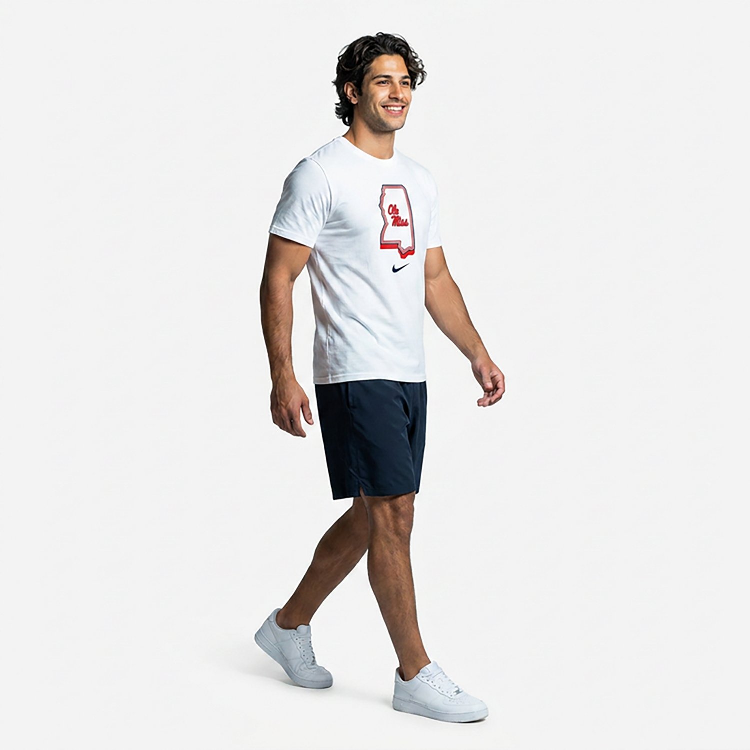 Nike Men's Ole Miss State Logo T-shirt - view number 2
