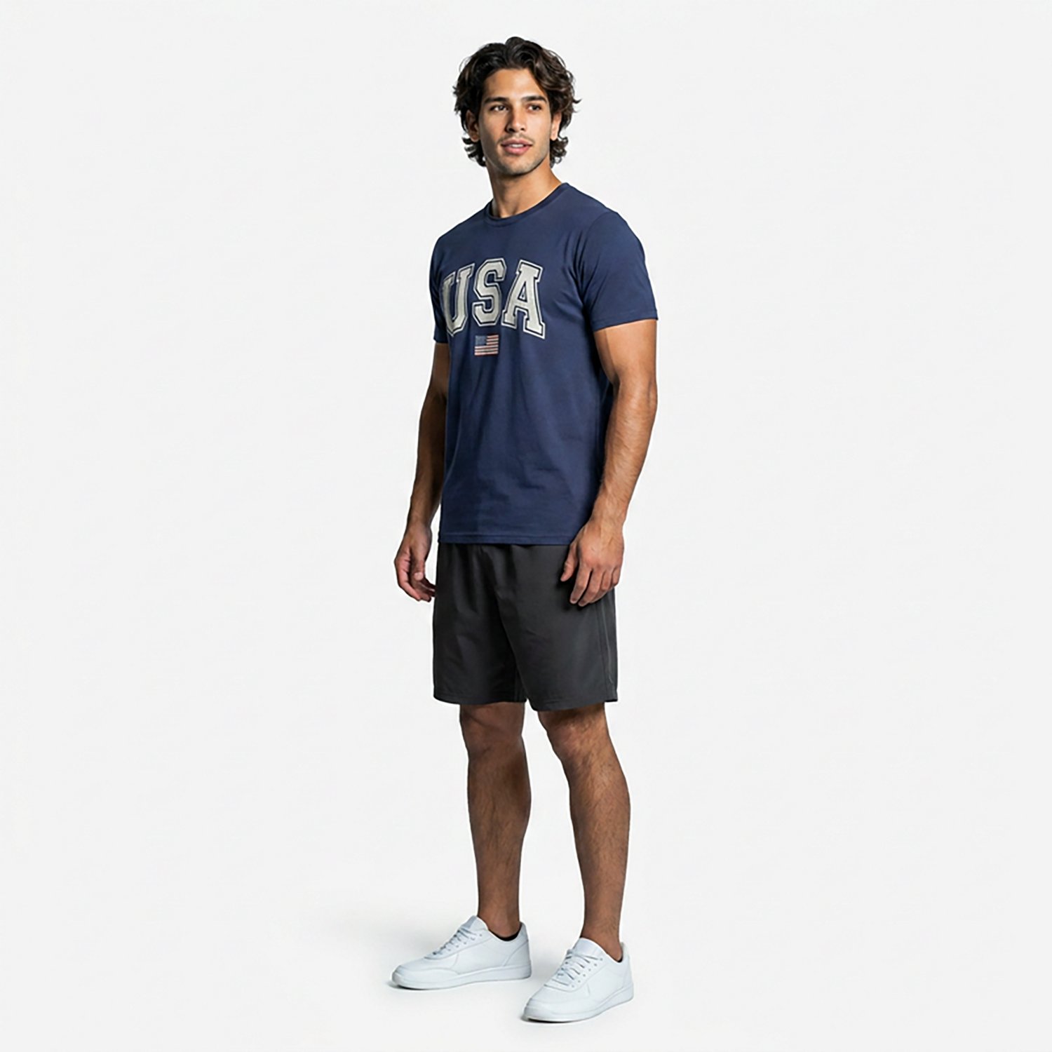 Academy Sports + Outdoors Men's Americana Basic Flag USA T-shirt