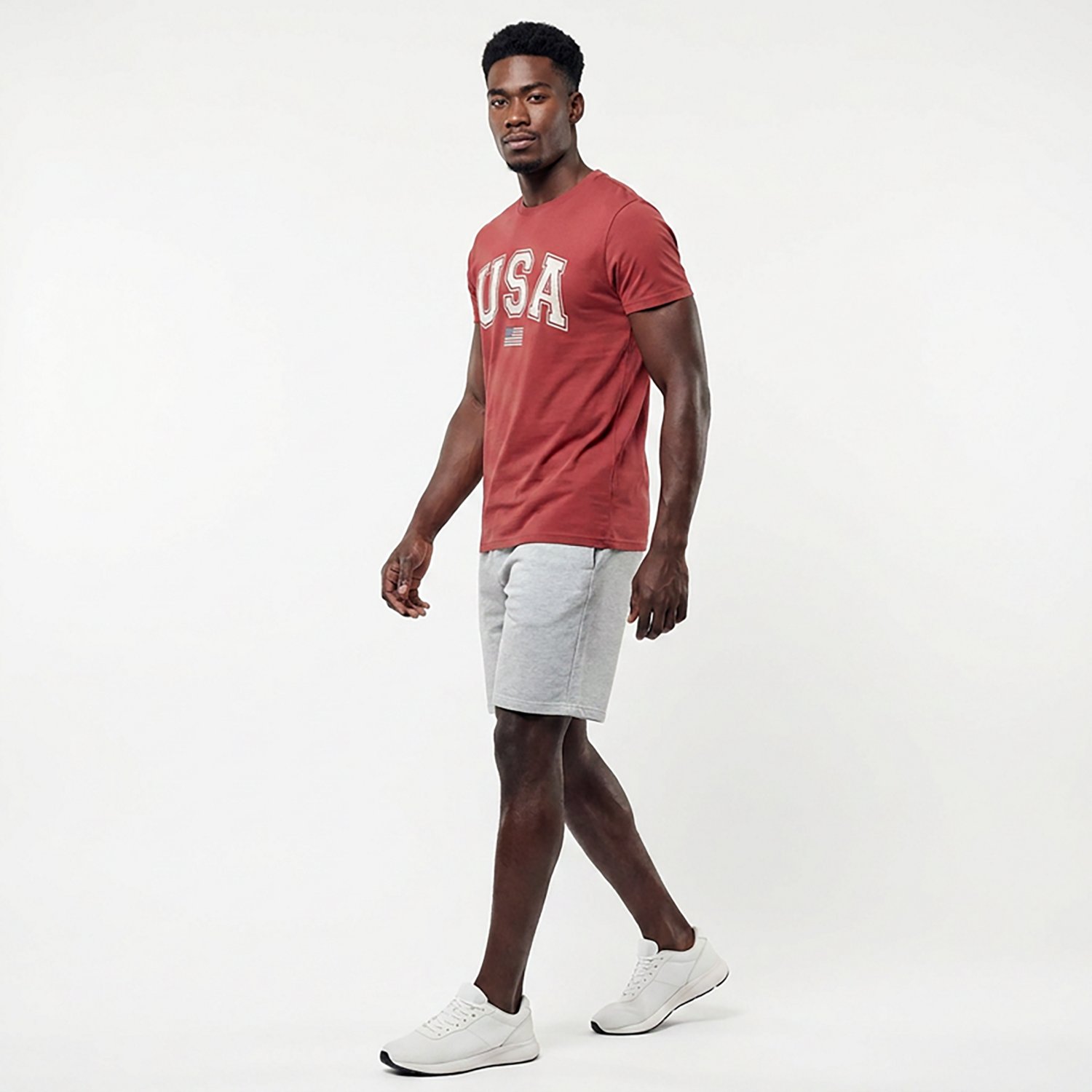 Academy Sports + Outdoors Men's Americana Basic Flag USA T-shirt