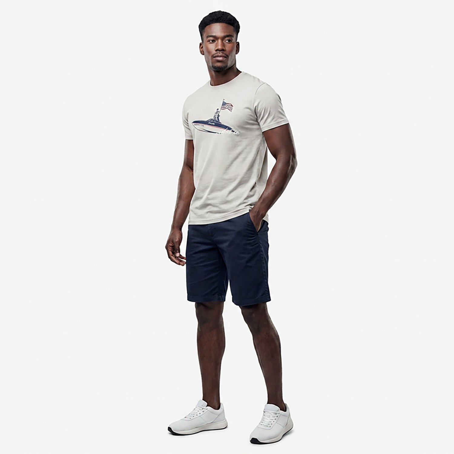 Academy Sports + Outdoors Men's Americana George Washington Boat T-shirt