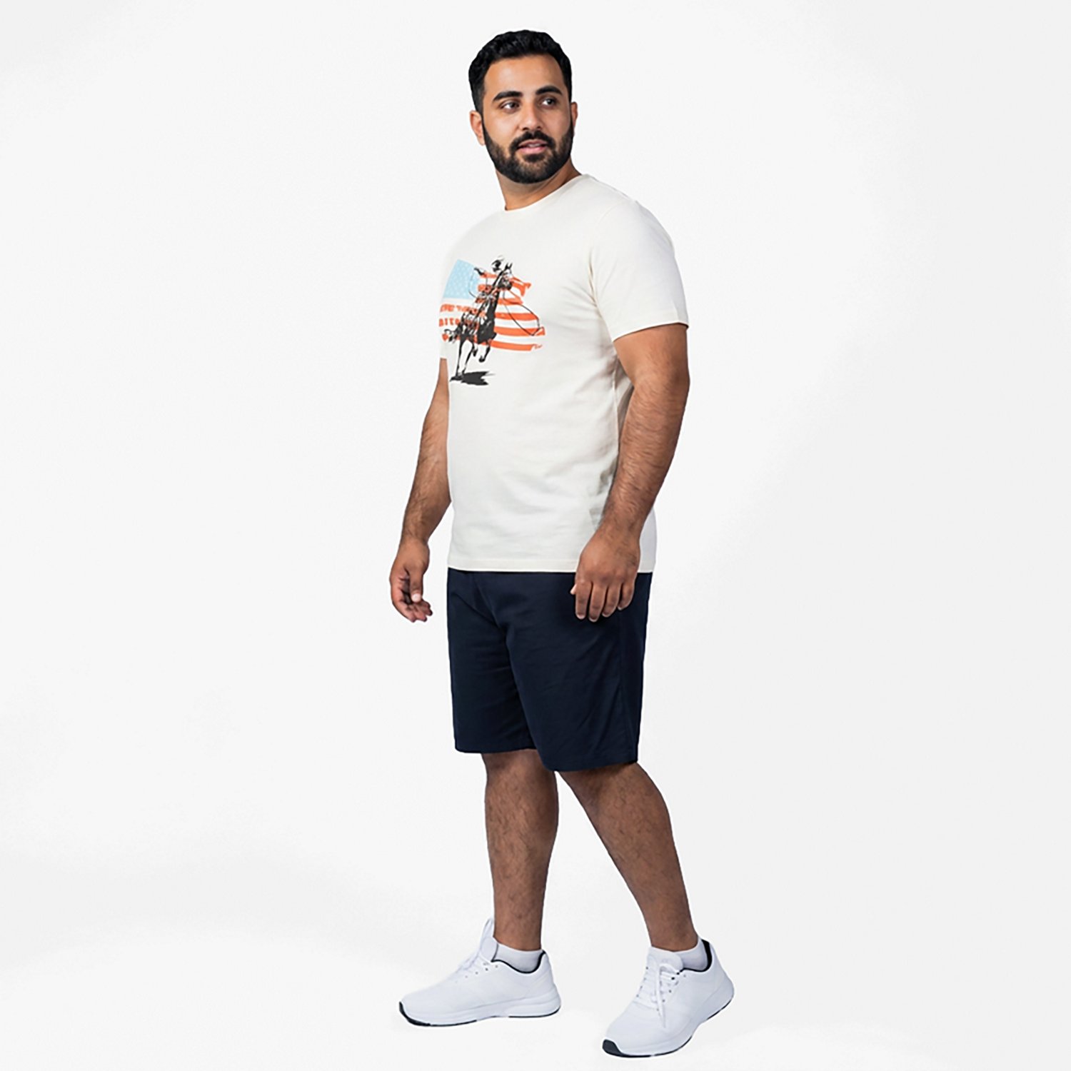 Academy Sports + Outdoors Men's Americana Western Lasso Flag T-shirt