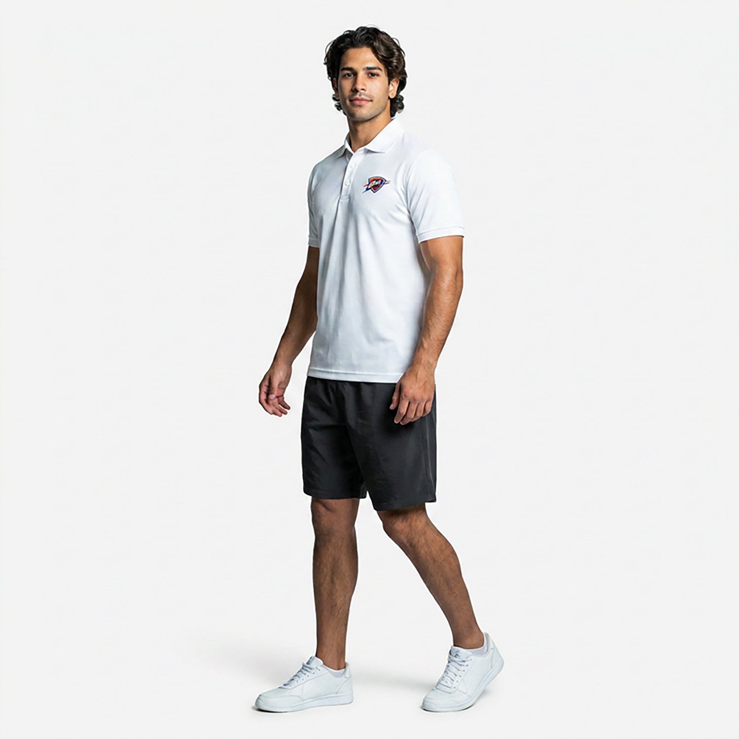 Antigua Men's Oklahoma City Thunder Legacy Pique Short Sleeve Polo