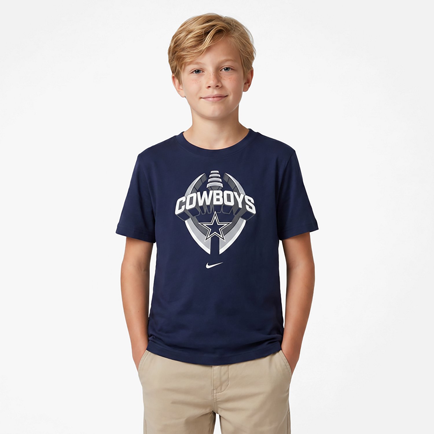 Nike Boys' Dallas Cowboys Icon Legend T-shirt