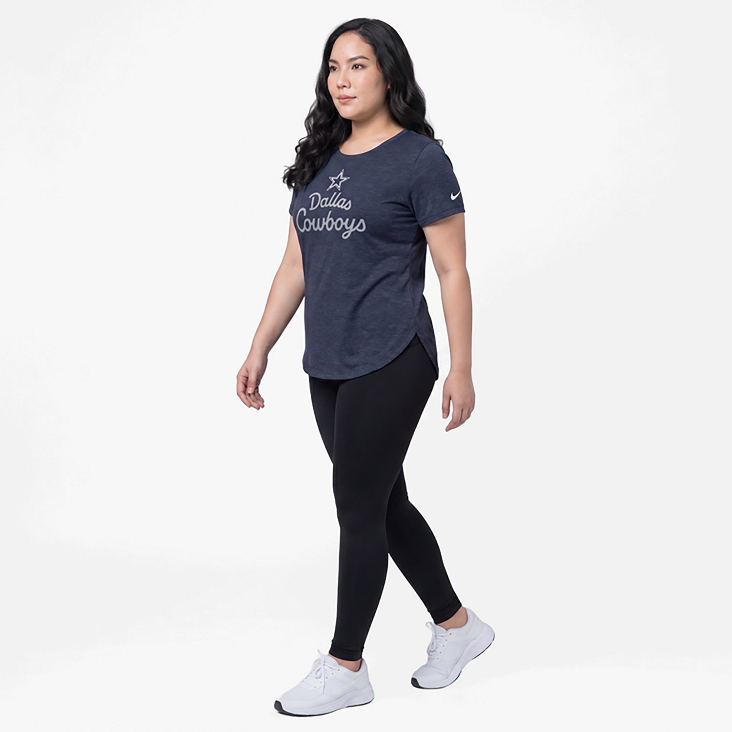 Nike Women's Dallas Cowboys Tri-Blend Fashion Graphic T-shirt - view number 3