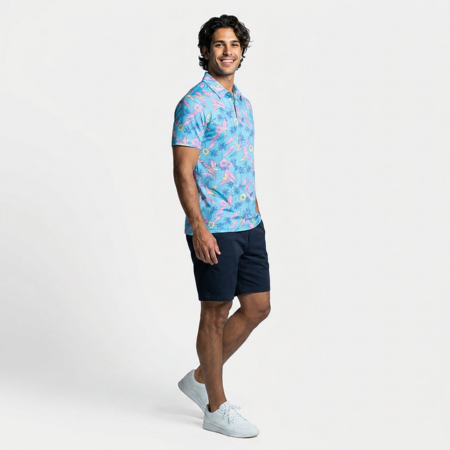 Chubbies Men's The Flock Party Performance Polo Shirt - view number 3