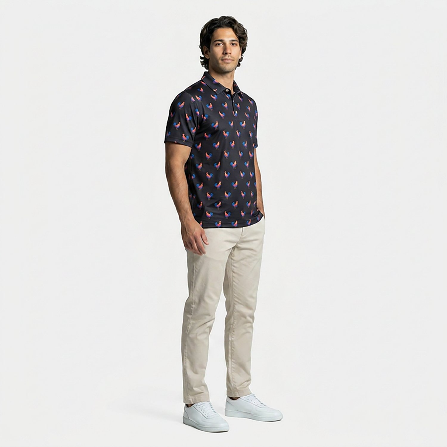 Chubbies Men's The Cockadoodle Doozies Performance Polo Shirt - view number 3