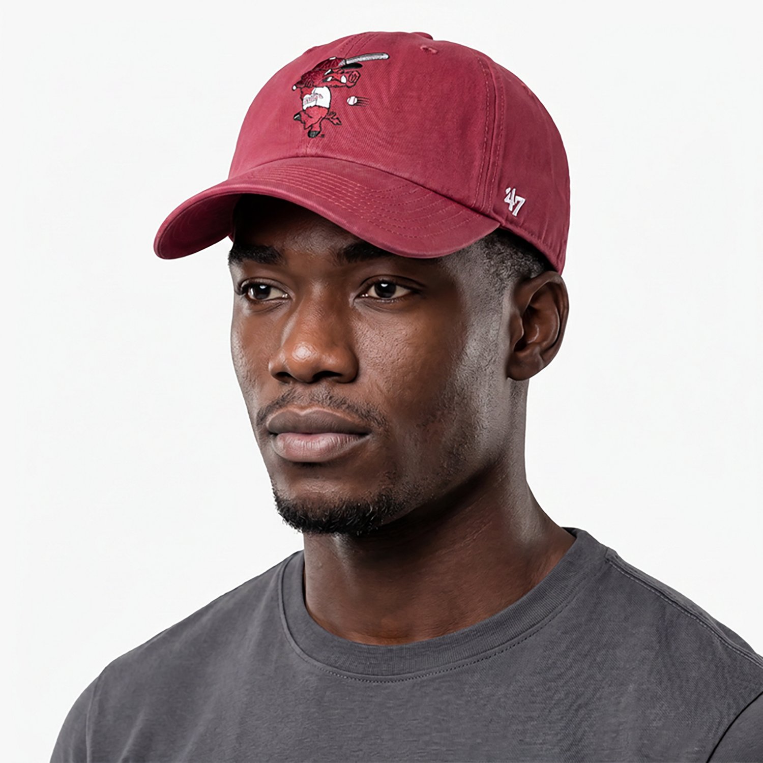 '47 University of Arkansas Baseball Ribby Clean Up Cap - view number 2