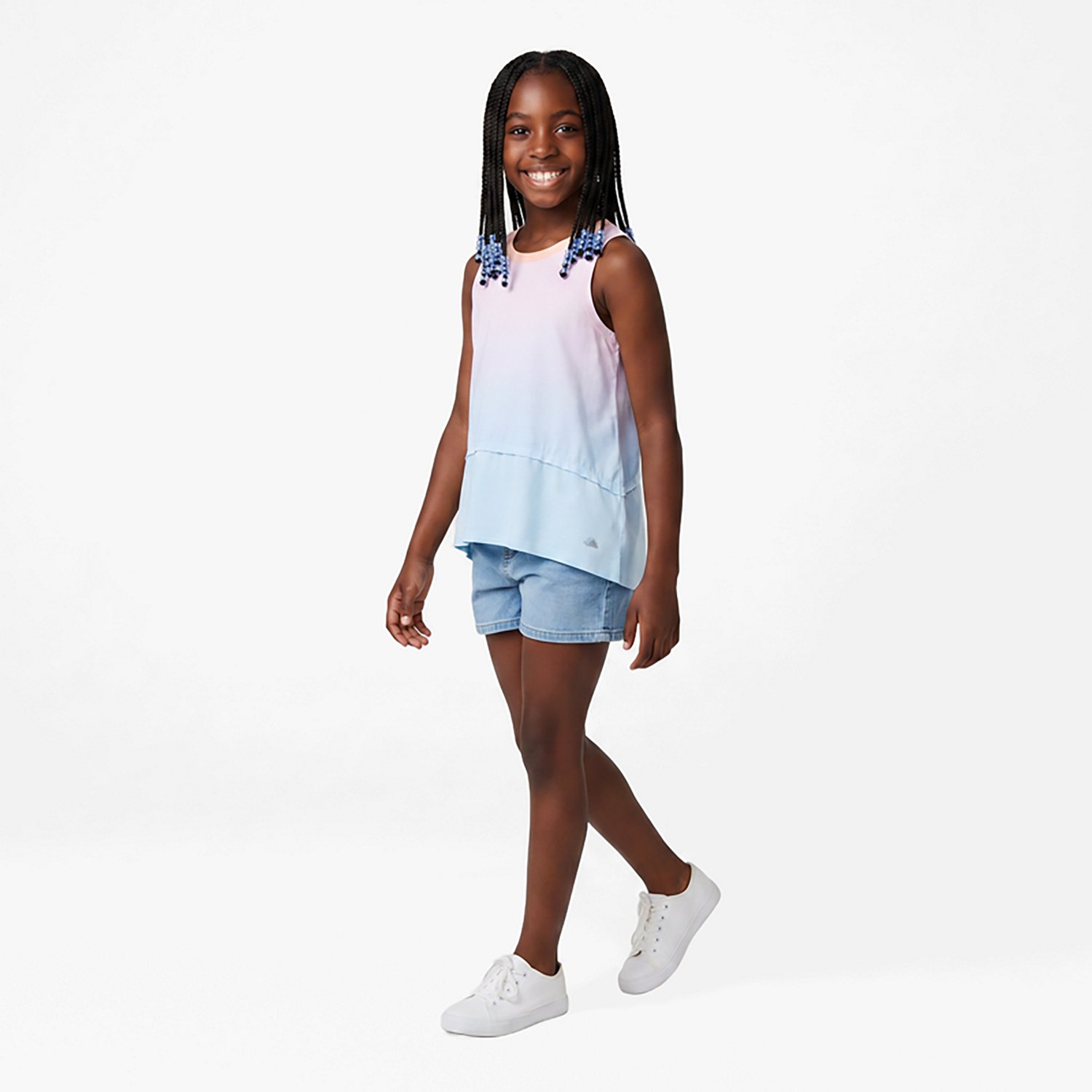 Jadelynn Brooke Girls' Flowy Activewear Tank Top - view number 2