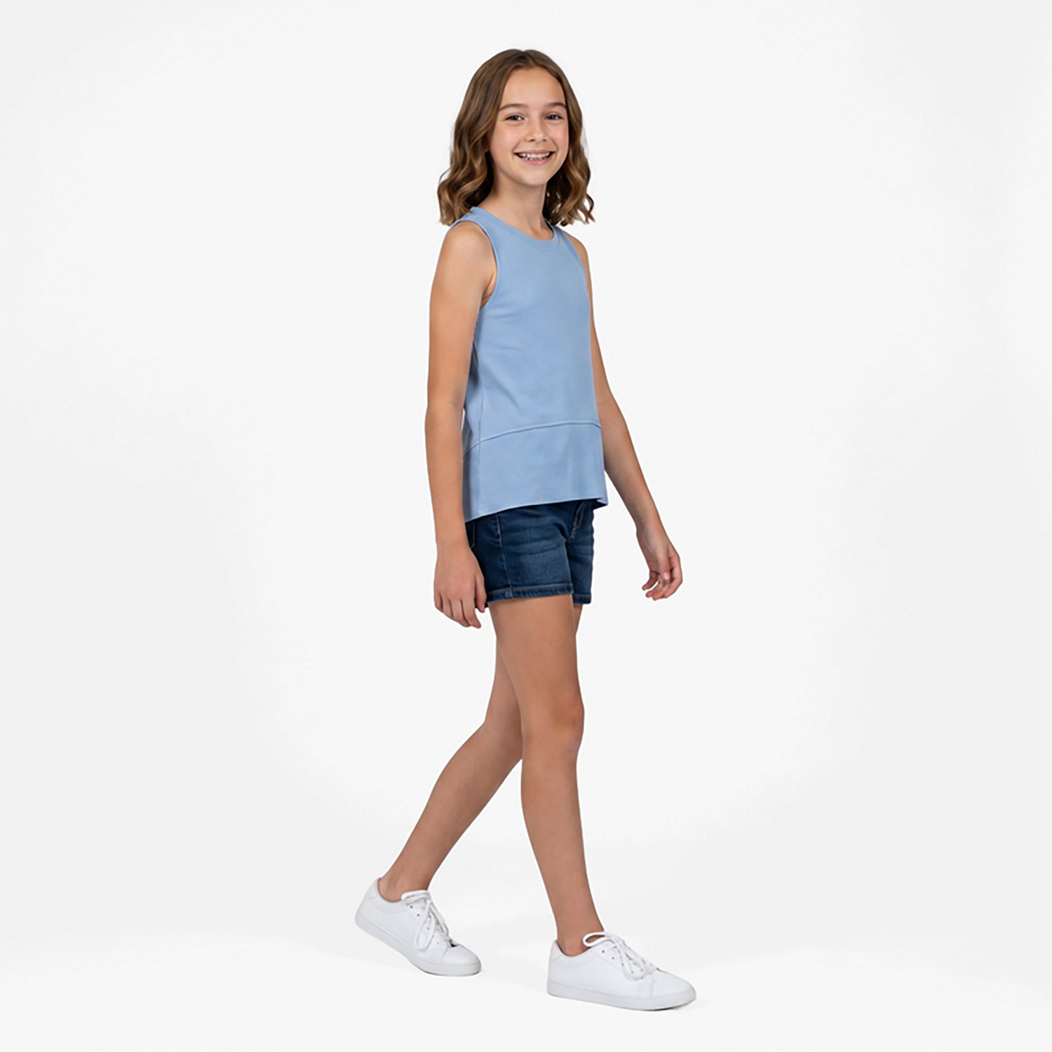 Jadelynn Brooke Girls' Club Social Fast Track Ribbed Tank Top - view number 2